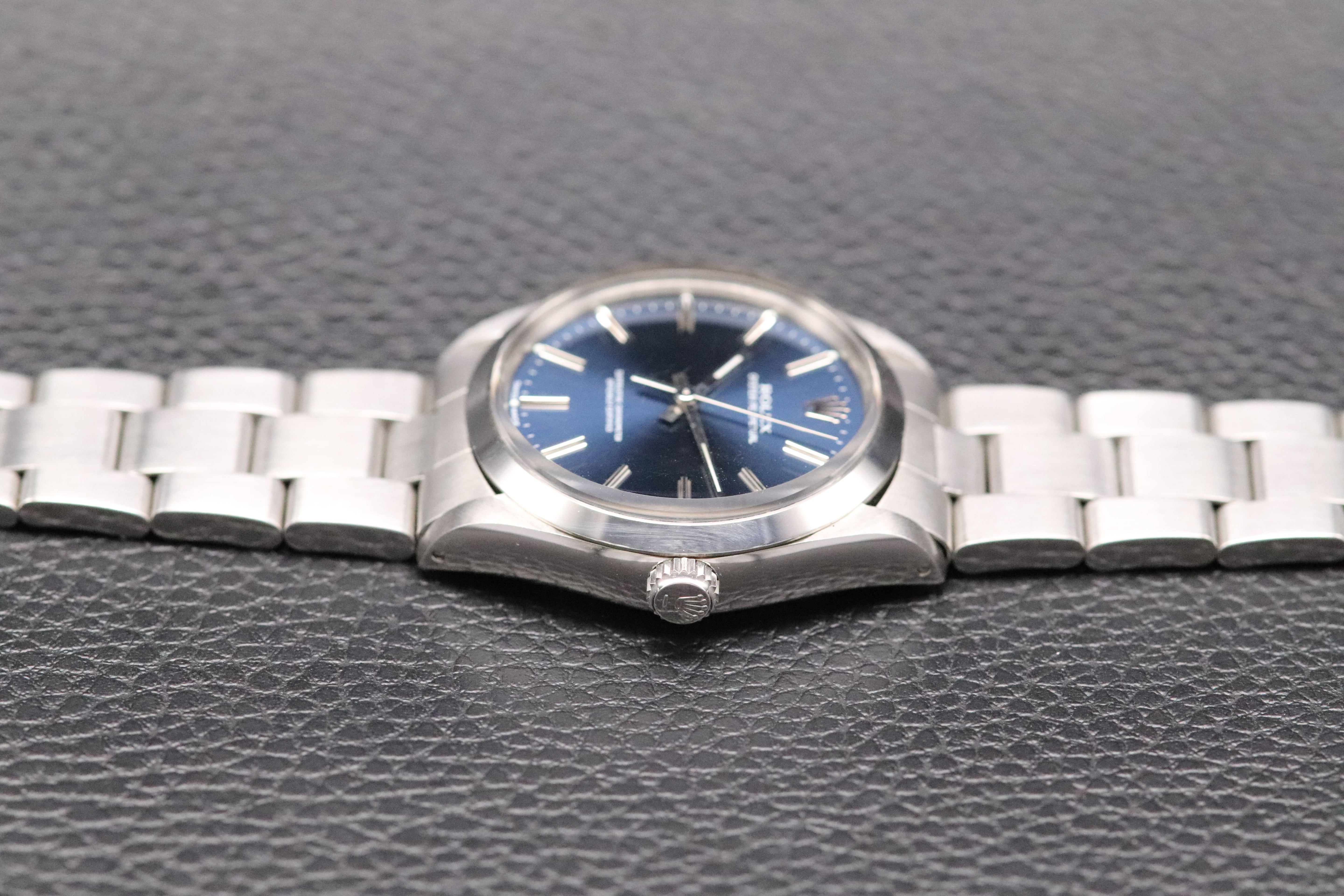 Rolex Oyster Perpetual 1002 Blue Dial 1976 Automatic