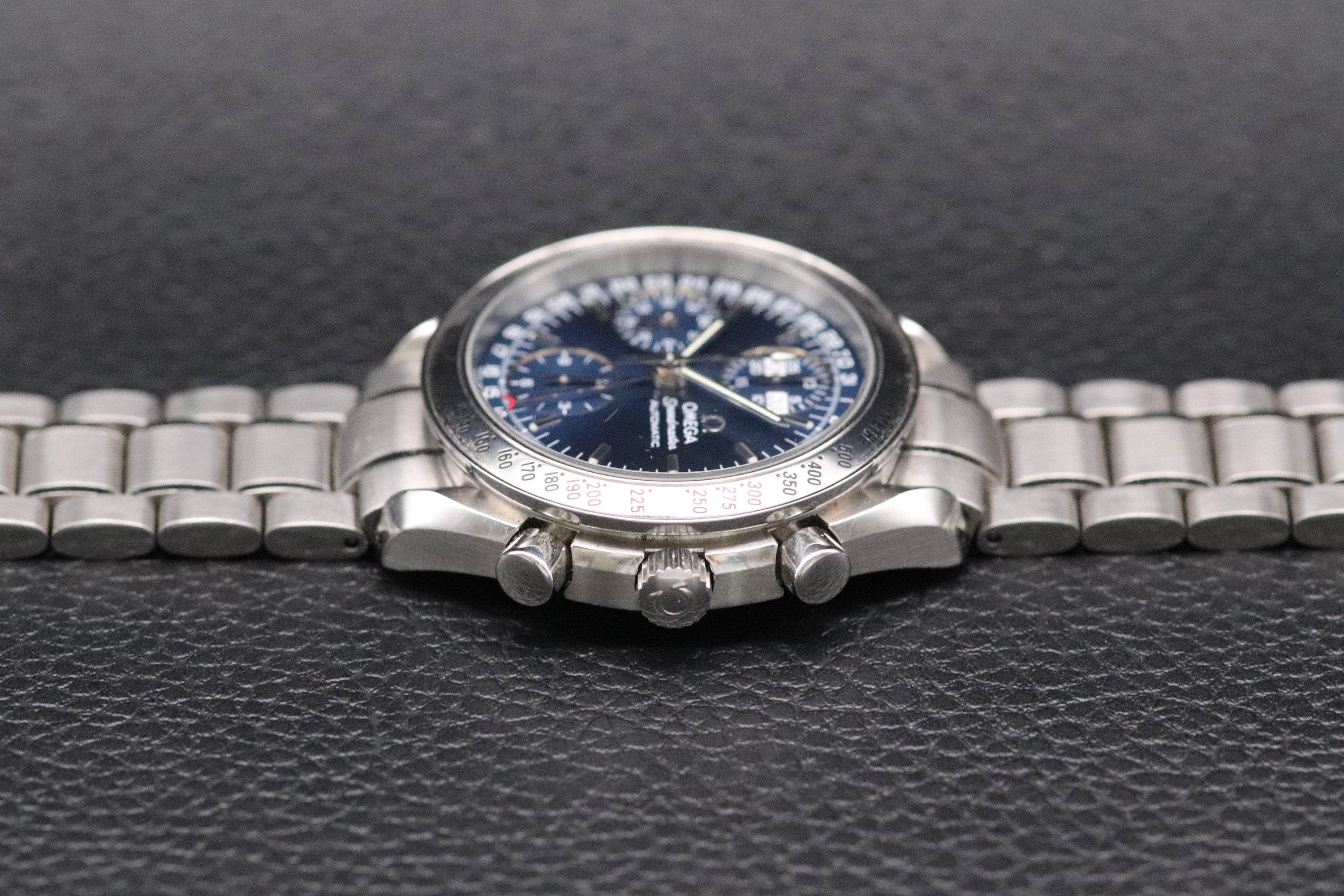Omega Speedmaster Day Date 3523.80 Blue Dial 1998