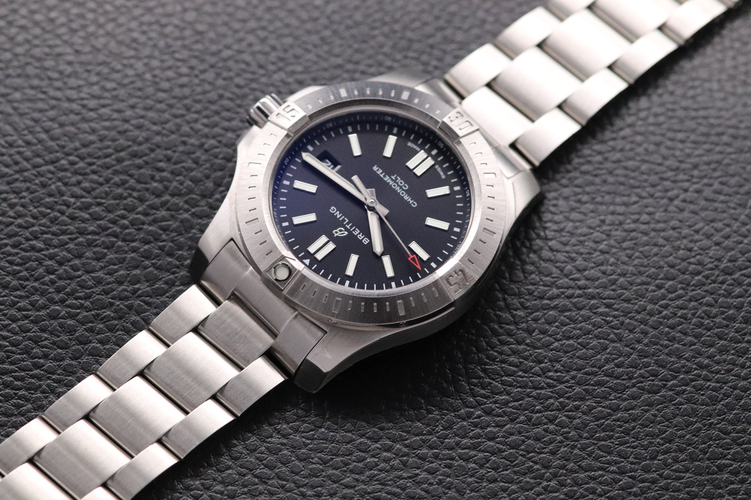 Breitling Colt A17388 Black Dial Fullset 2023 Box+Papers