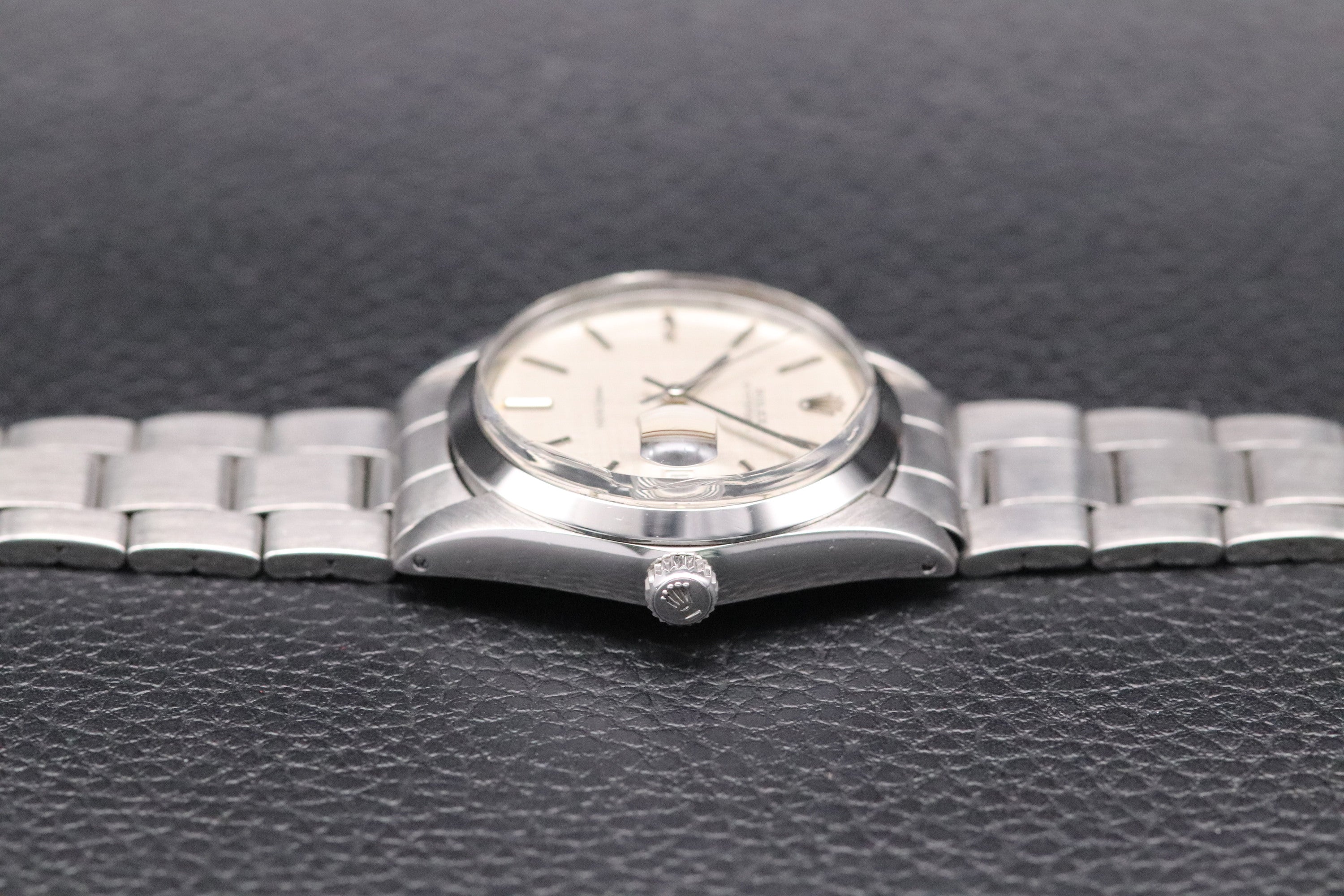Rolex Oysterdate Precision 6694 Silver Linen Dial 1972 Box
