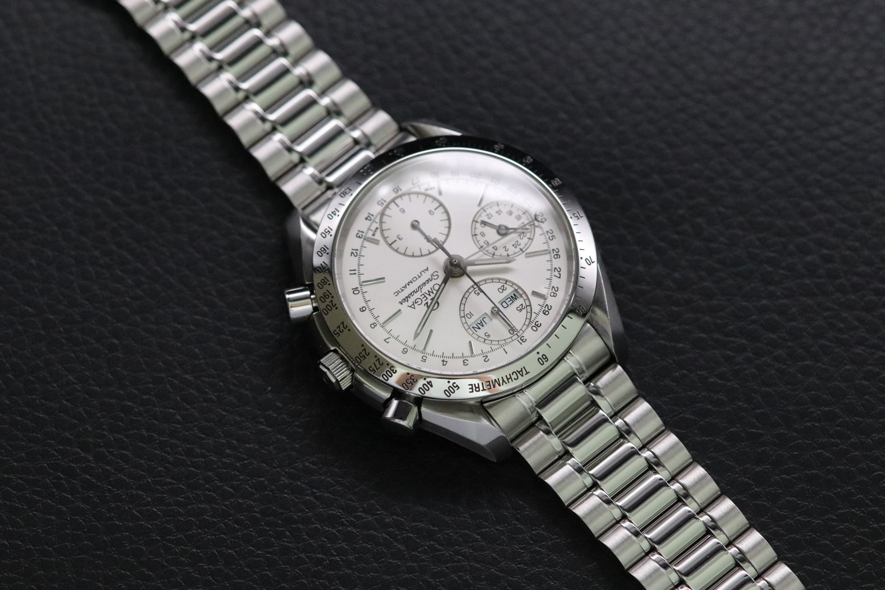 Omega Speedmaster Day Date 3521.30 Silver Dial 1998