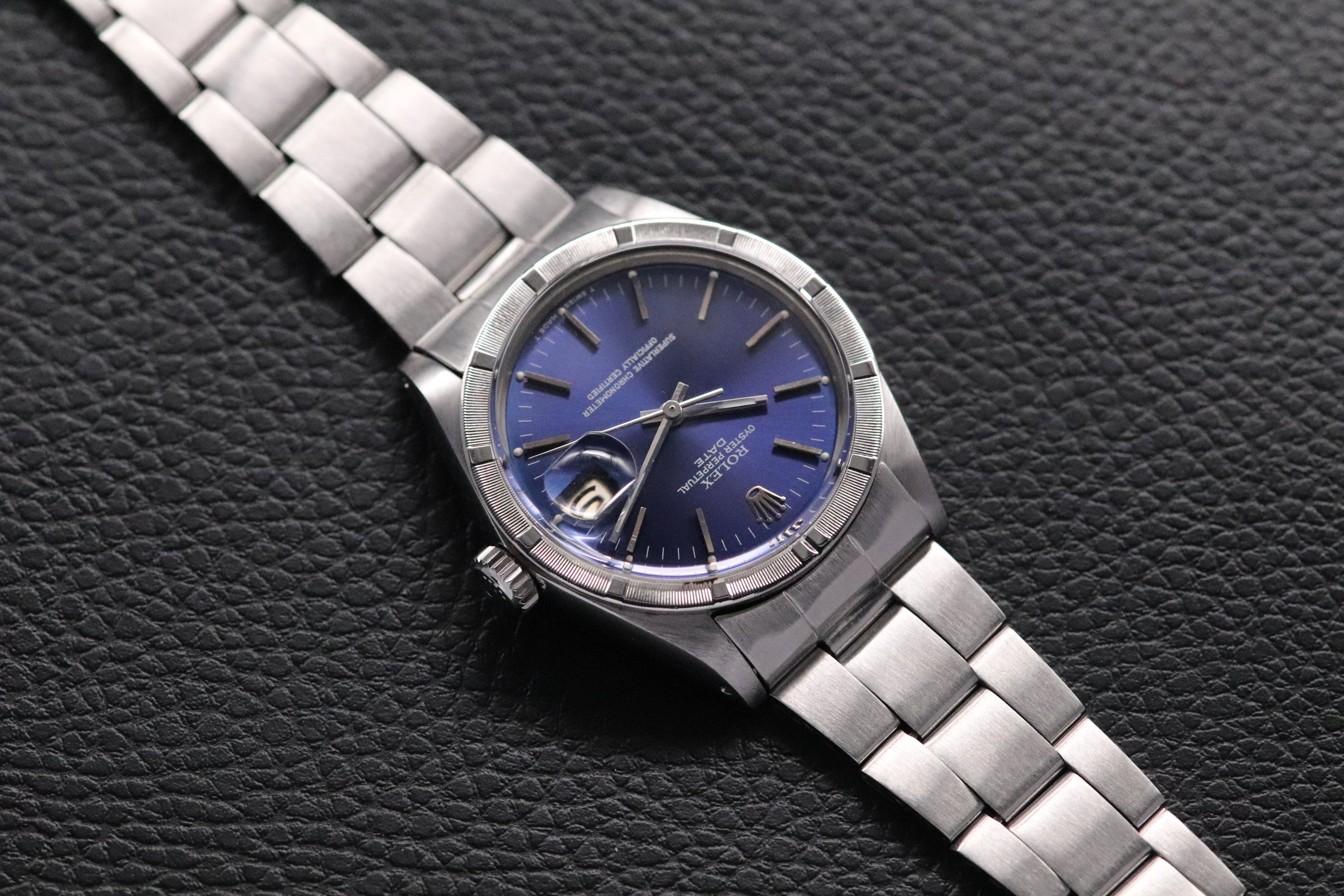 Rolex Date 1501 Blue Dial 1963