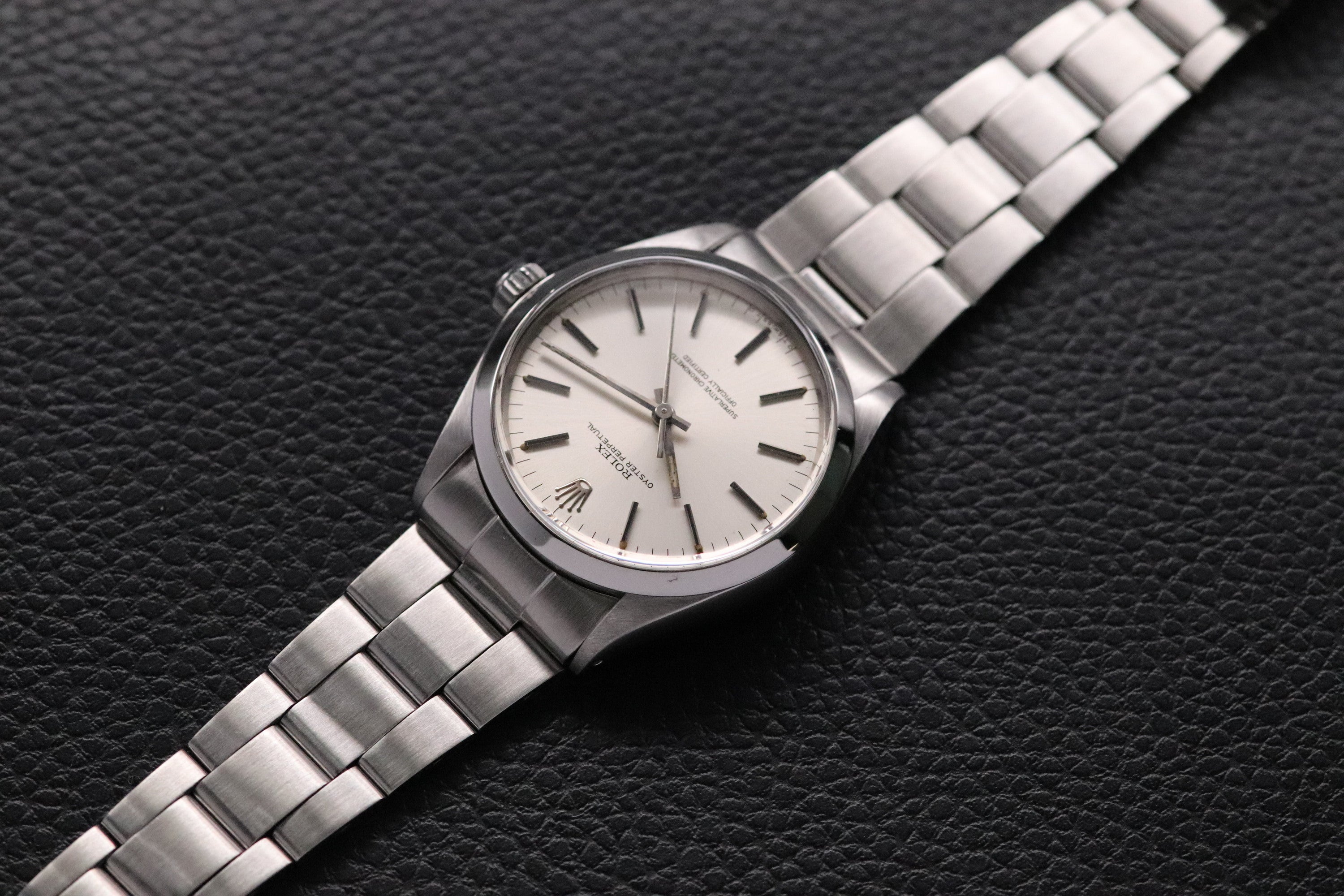 Rolex Oyster Perpetual 1002 Silver Dial 1973 Automatic