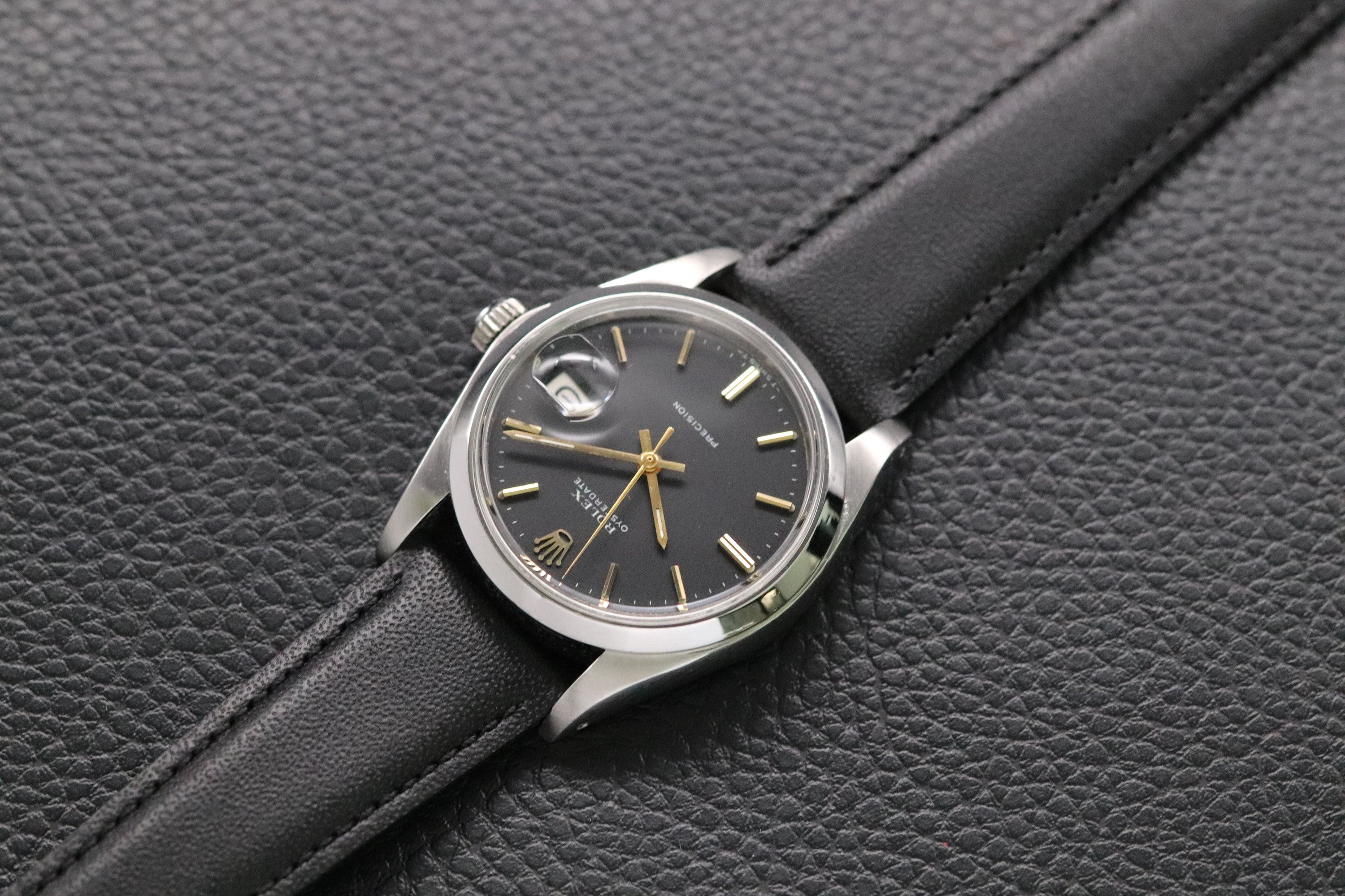 Rolex Oysterdate Precision 6694 Black Dial 1982