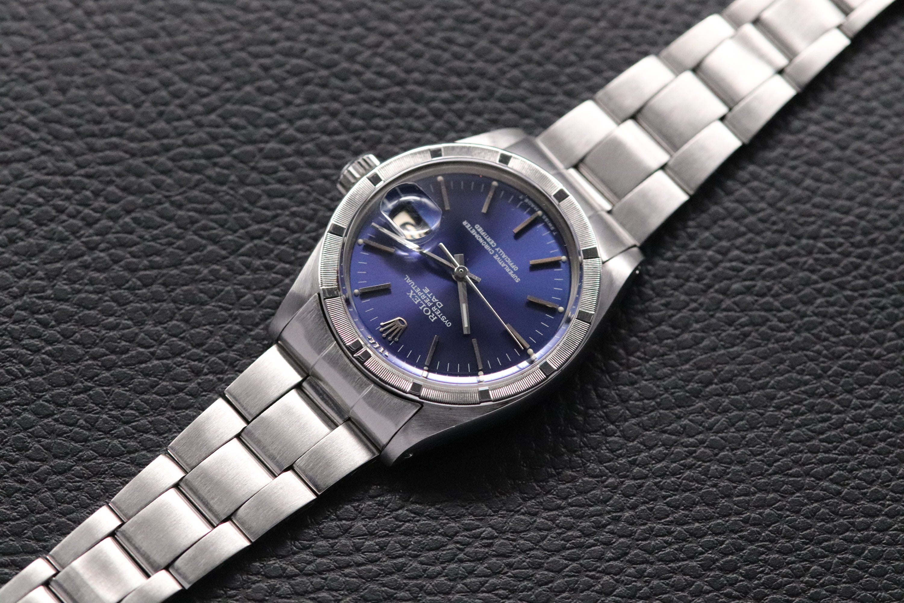 Rolex Date 1501 Blue Dial 1963