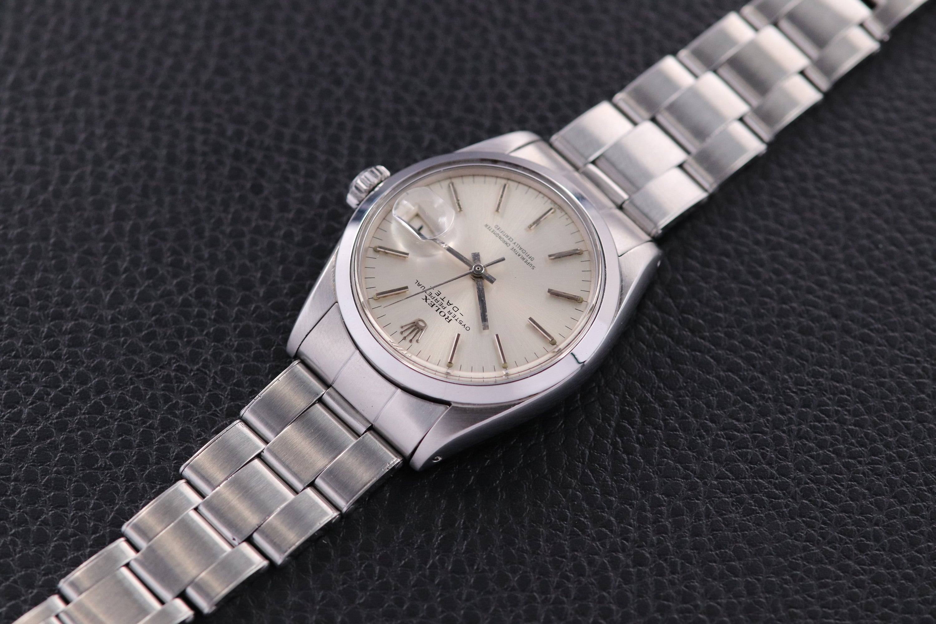 Rolex Date 1500 Silver Dial 1967