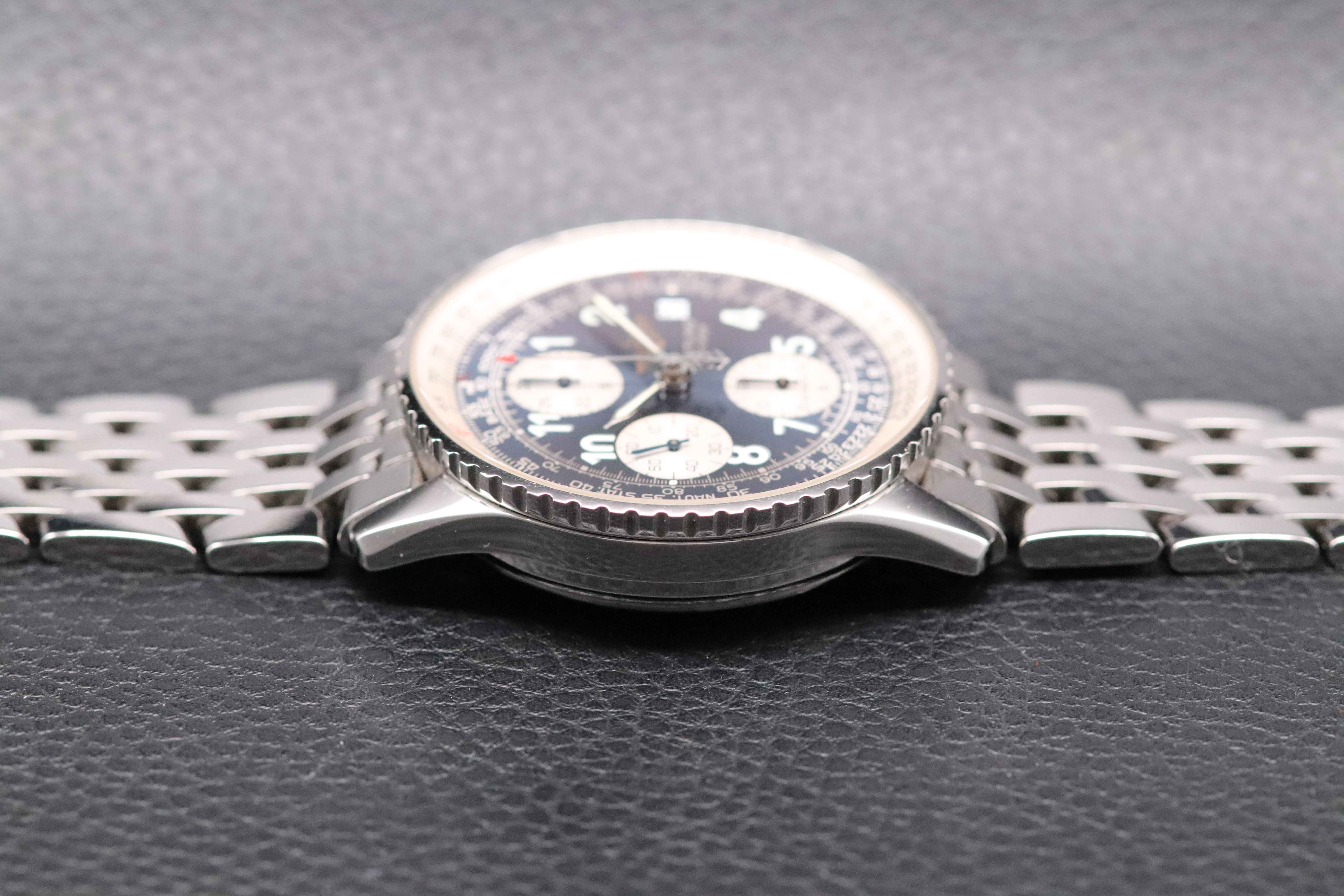 Breitling Old Navitimer A13322 Chronograph Blue Dial 2002