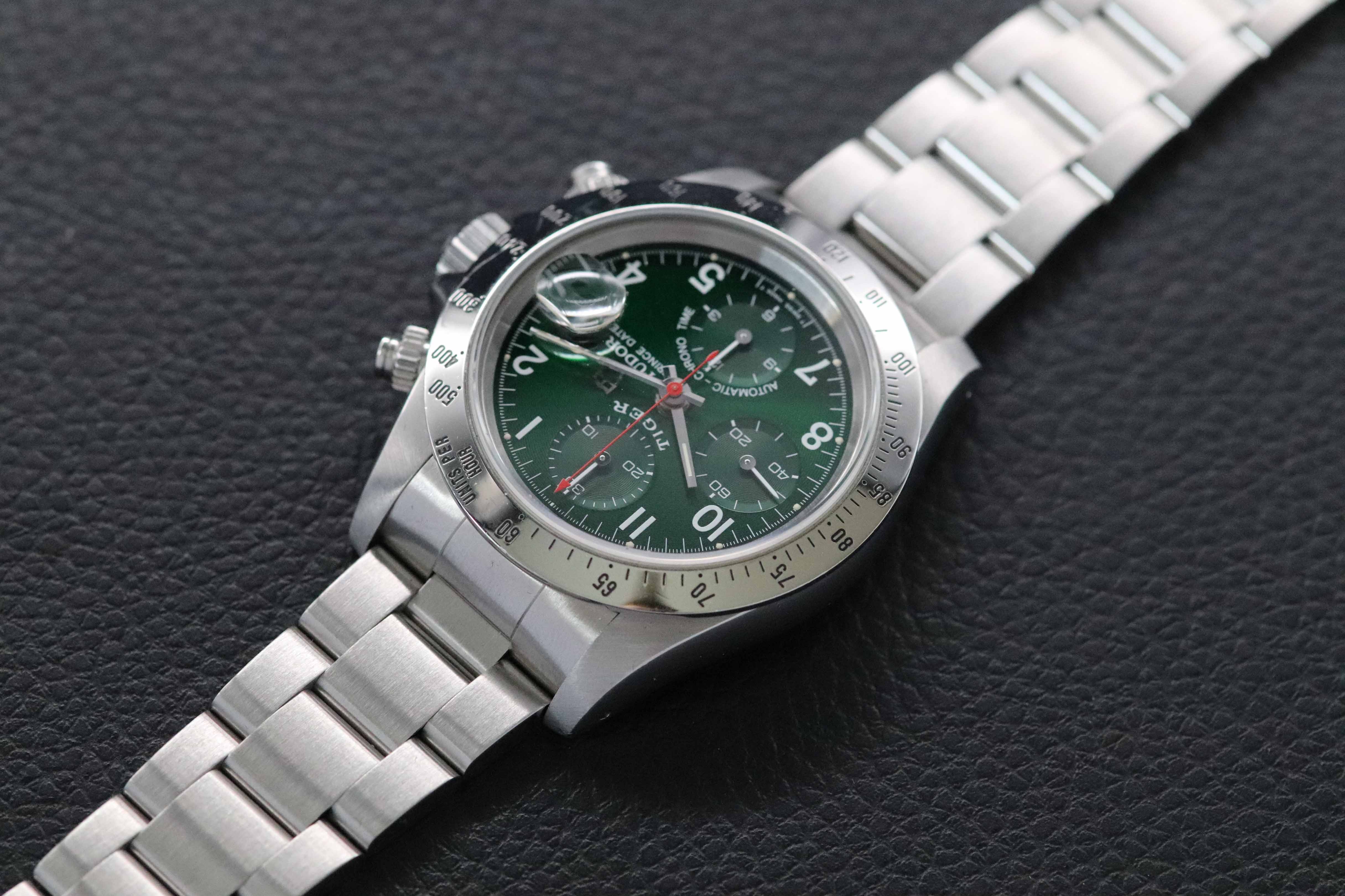 Tudor Oysterdate Small Block 79280 Green Dial 1999
