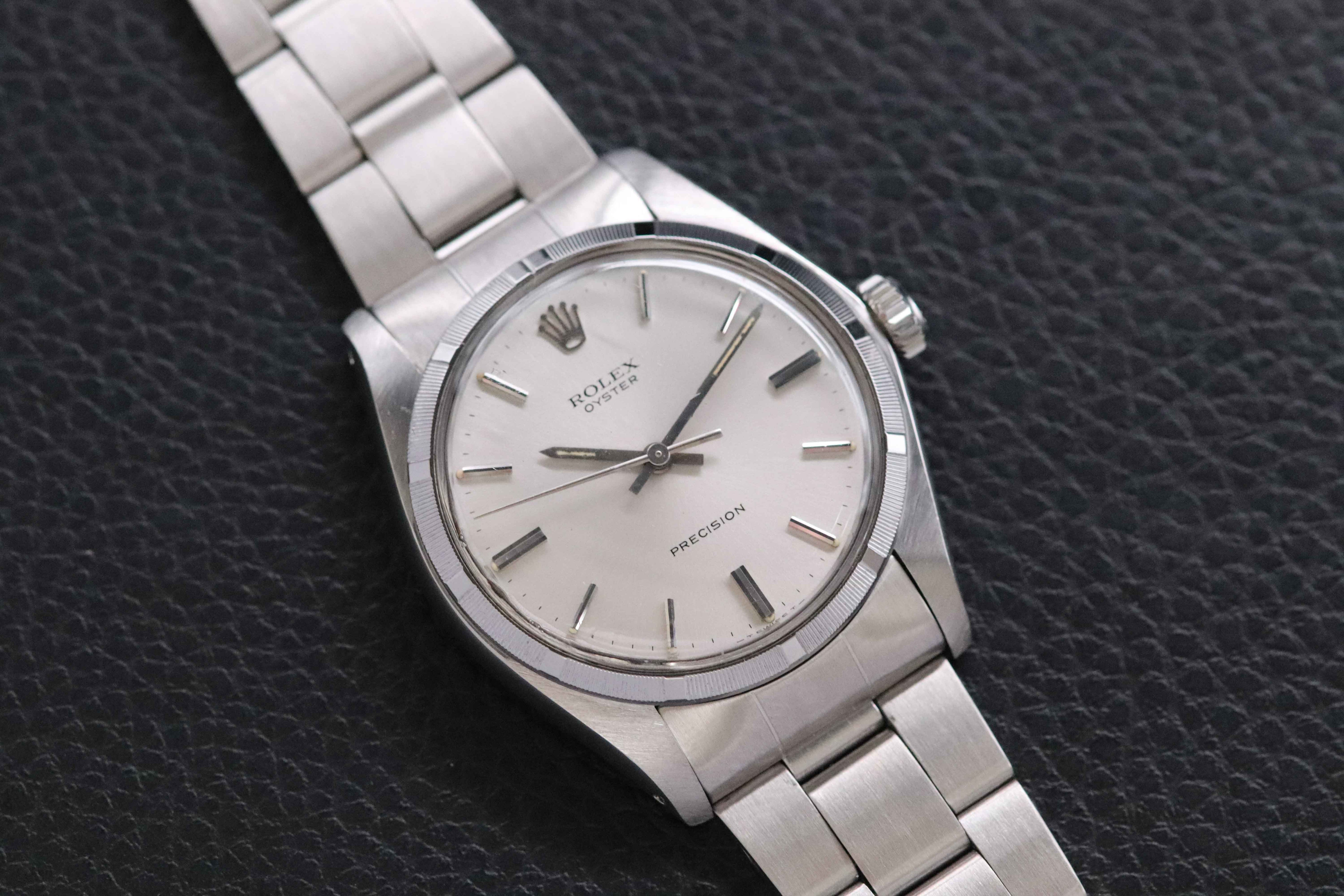 Rolex Oyster Precision 6427 Silver Fullset 1976 Box+Papers