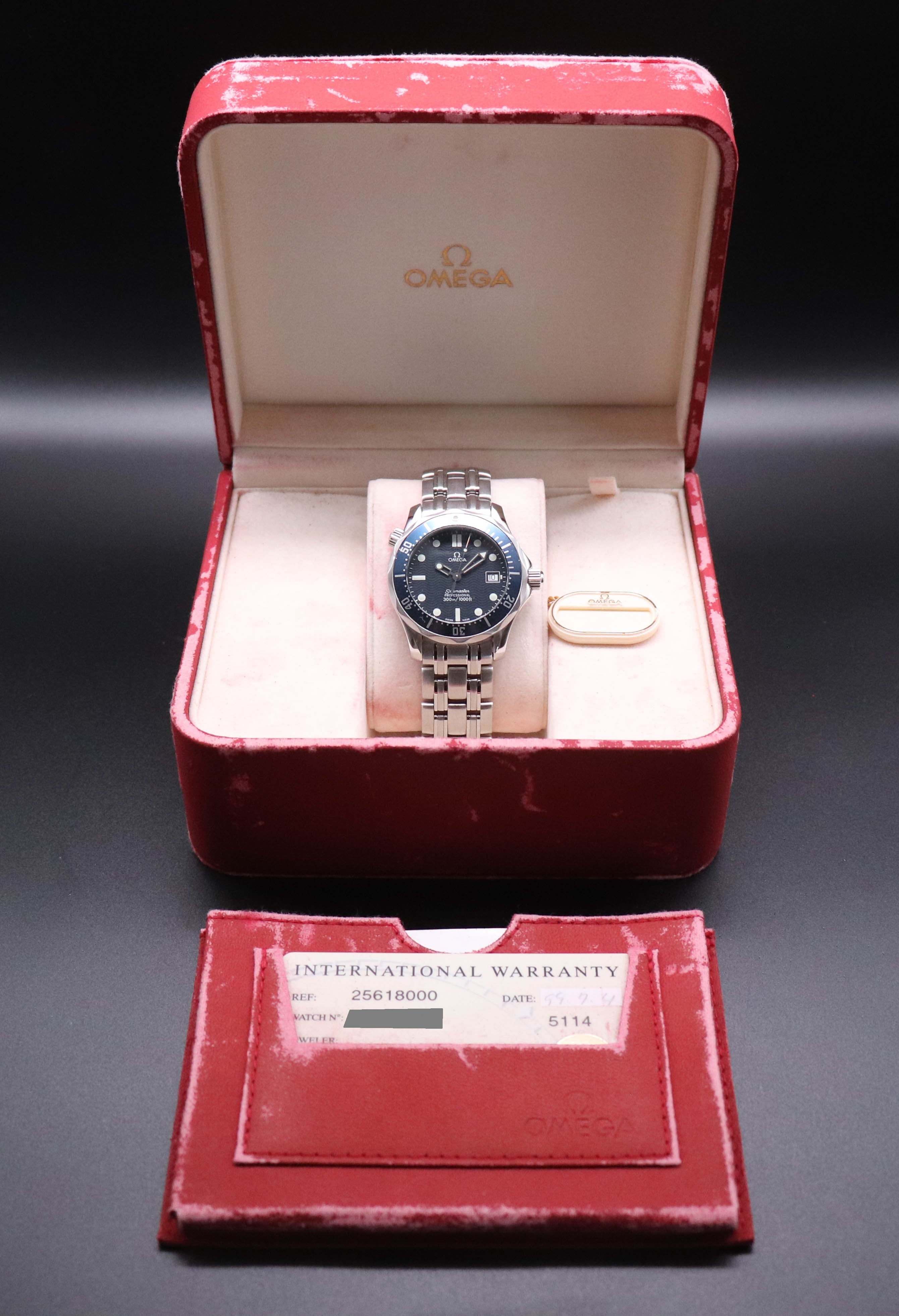Omega Seamaster 300 2561.80 Fullset 1999 Box+Papers