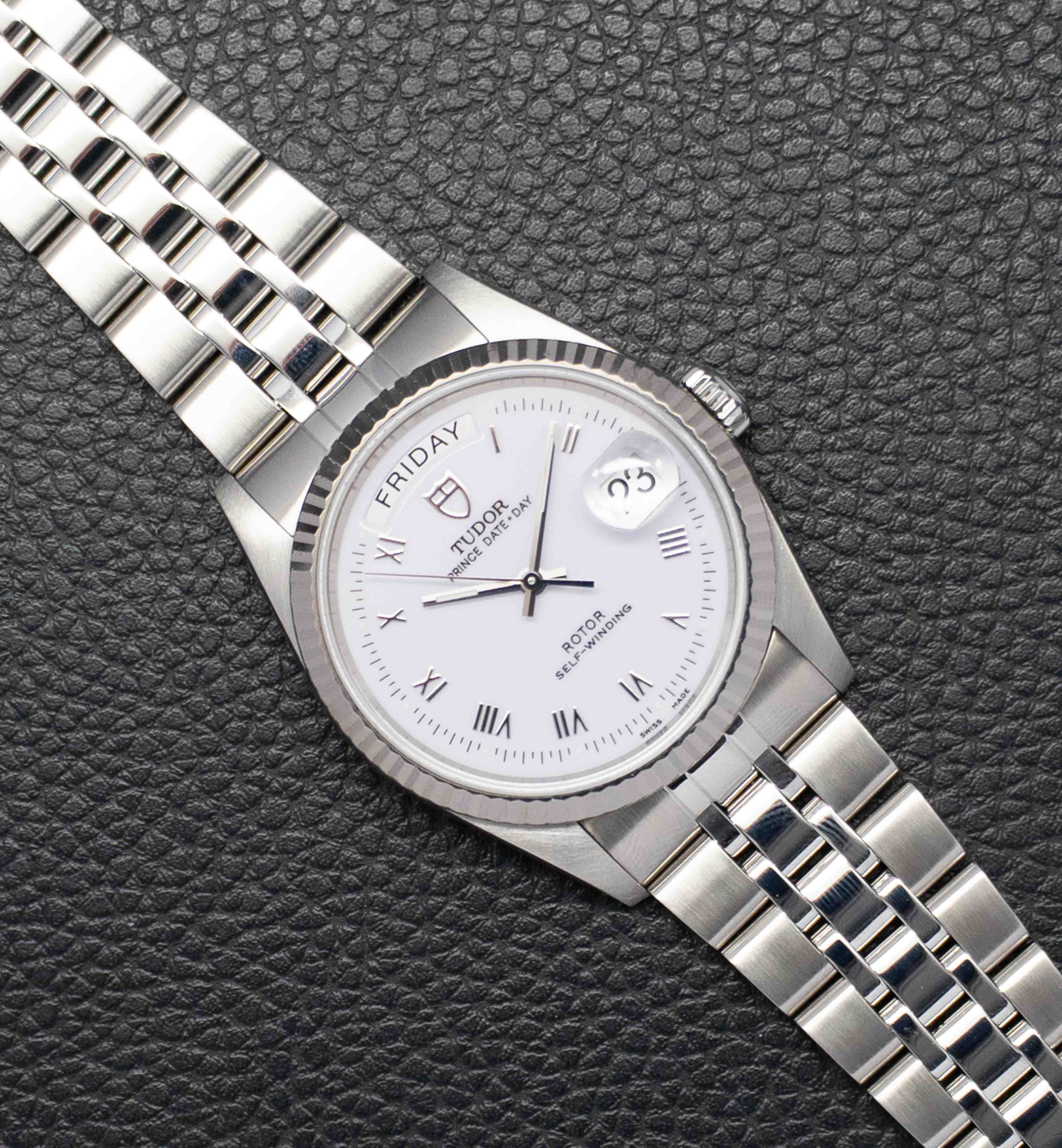 Tudor Prince Date-Day 76214 White Dial 2007