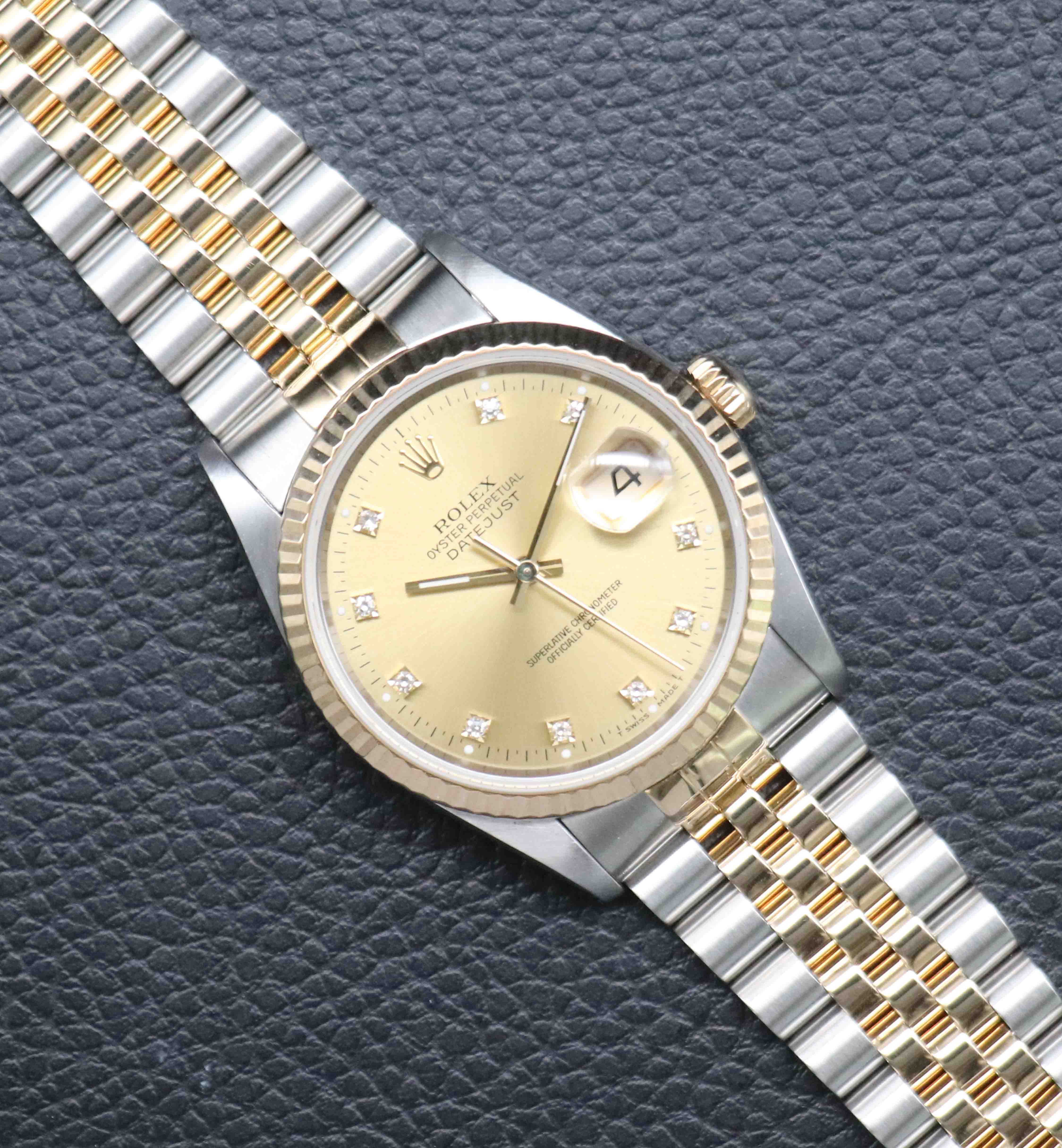 Rolex Datejust 36 16233G Champagne Dial 1993