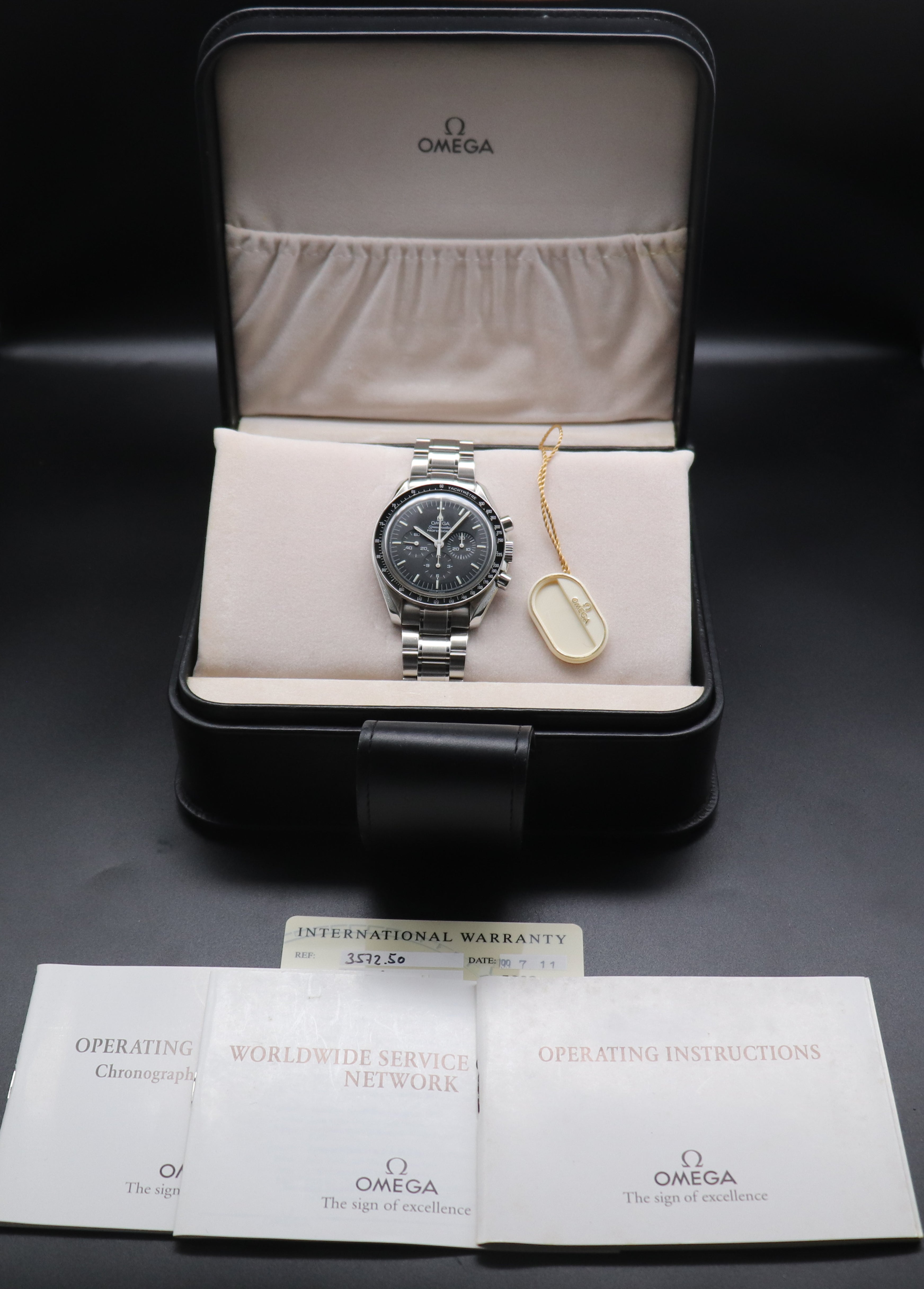 Omega Speedmaster Moonwatch 3572.50 Fullset 1999 Box+Papers