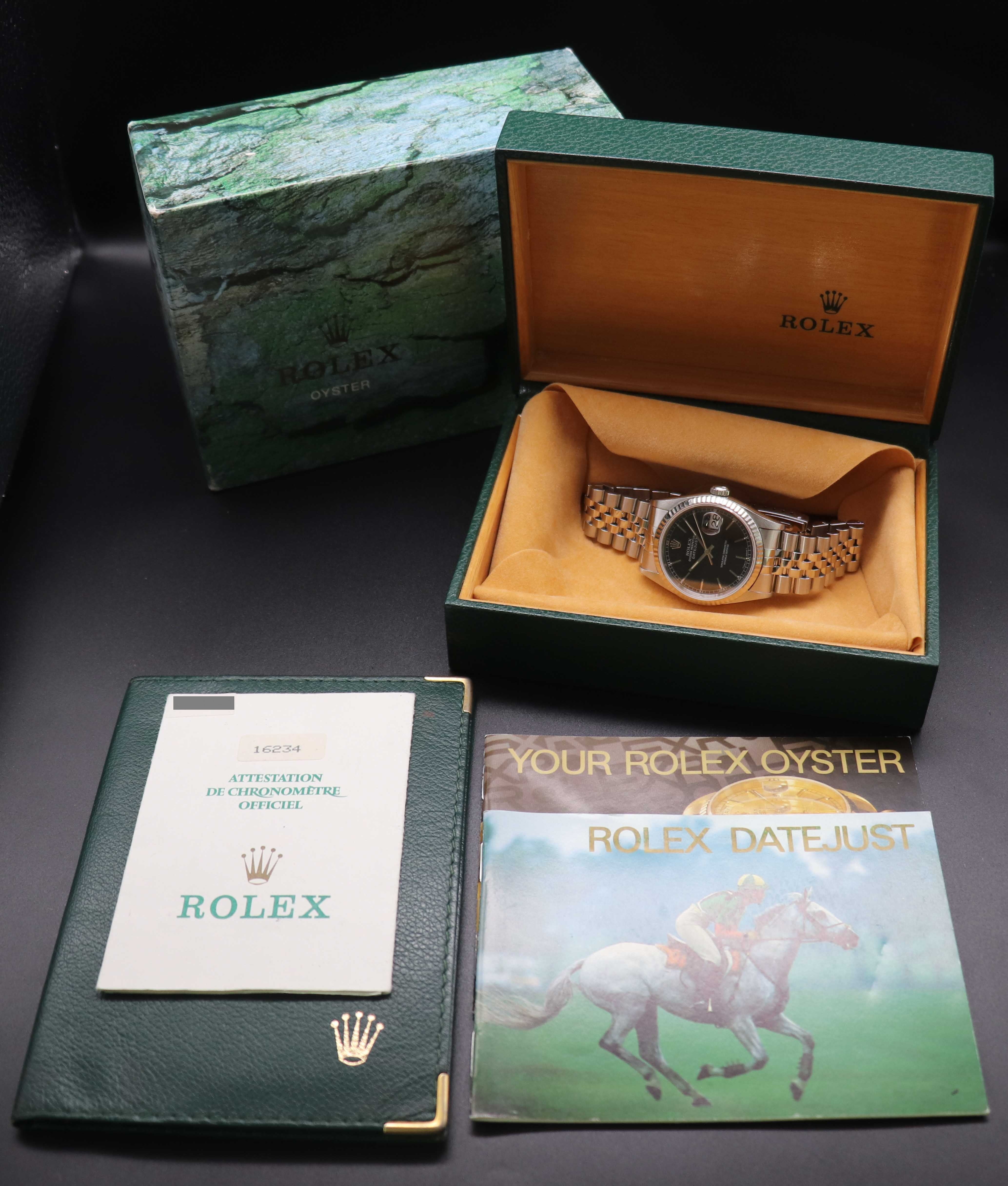 Rolex Datejust 16234 Fullset 1996 Box+Papers