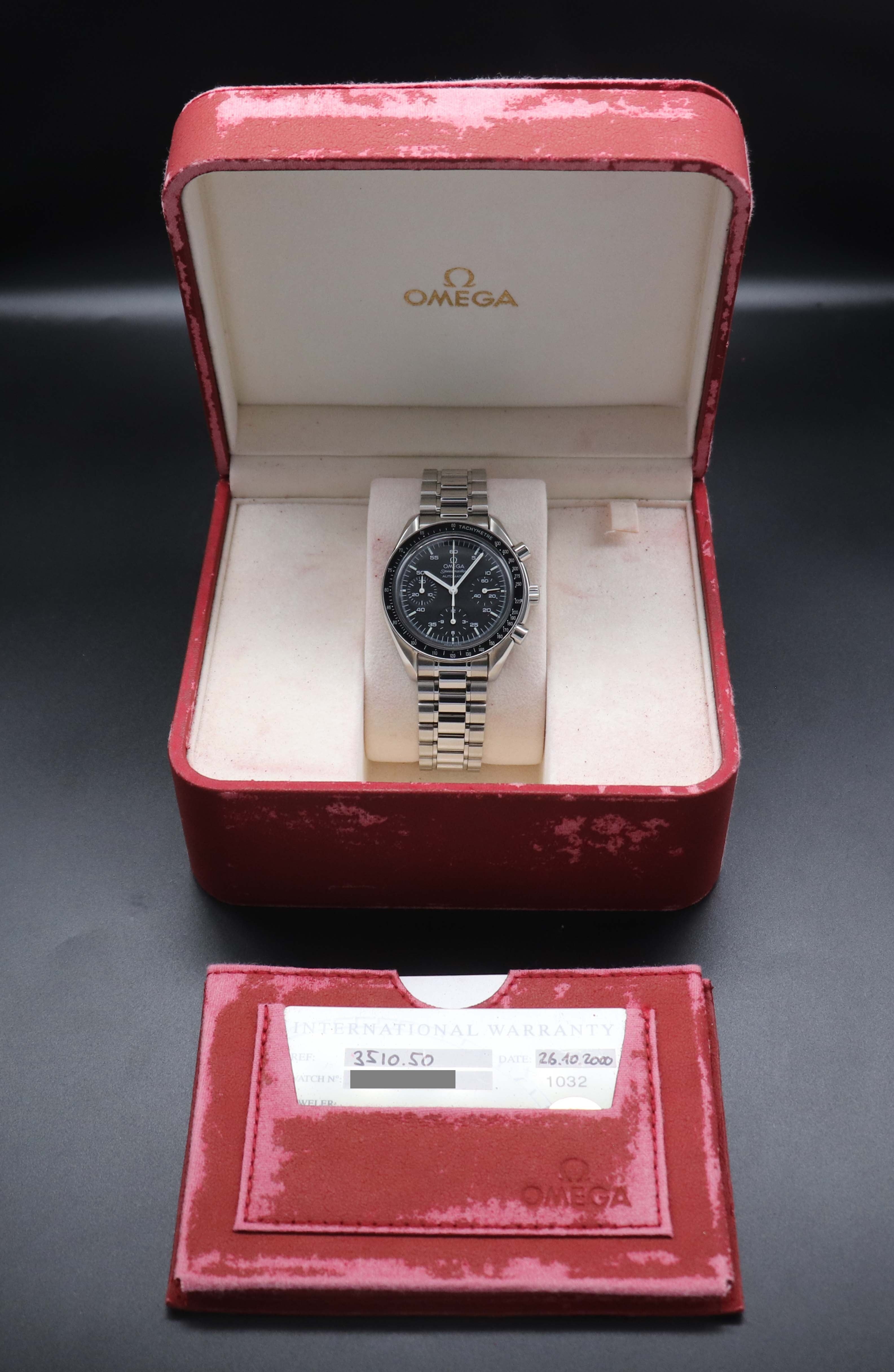Omega Speedmaster Reduced 3510.50 Fullset 2000 Box+Papers