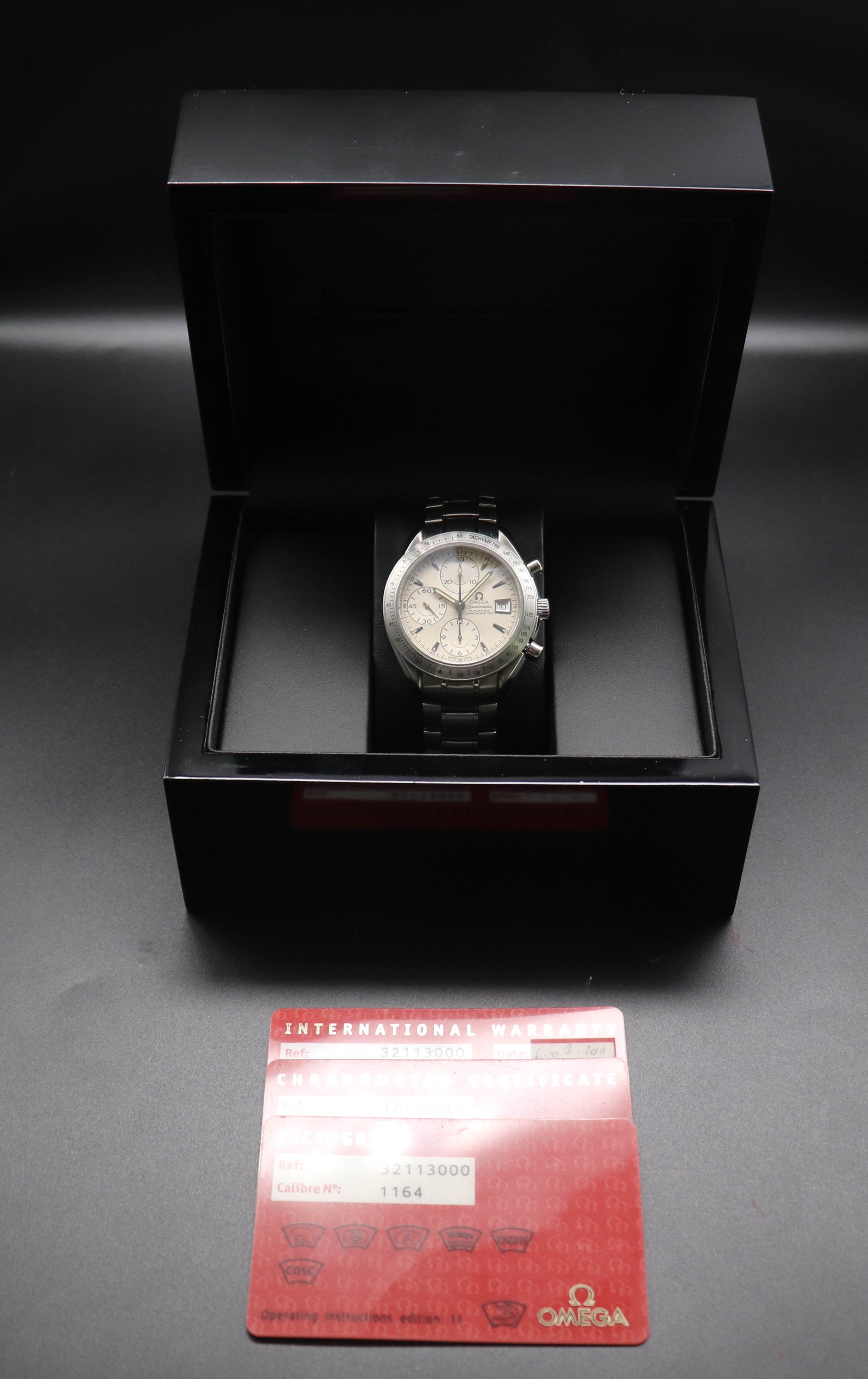 Omega Speedmaster Date 3211.30 Silver Dial 2010 Papers