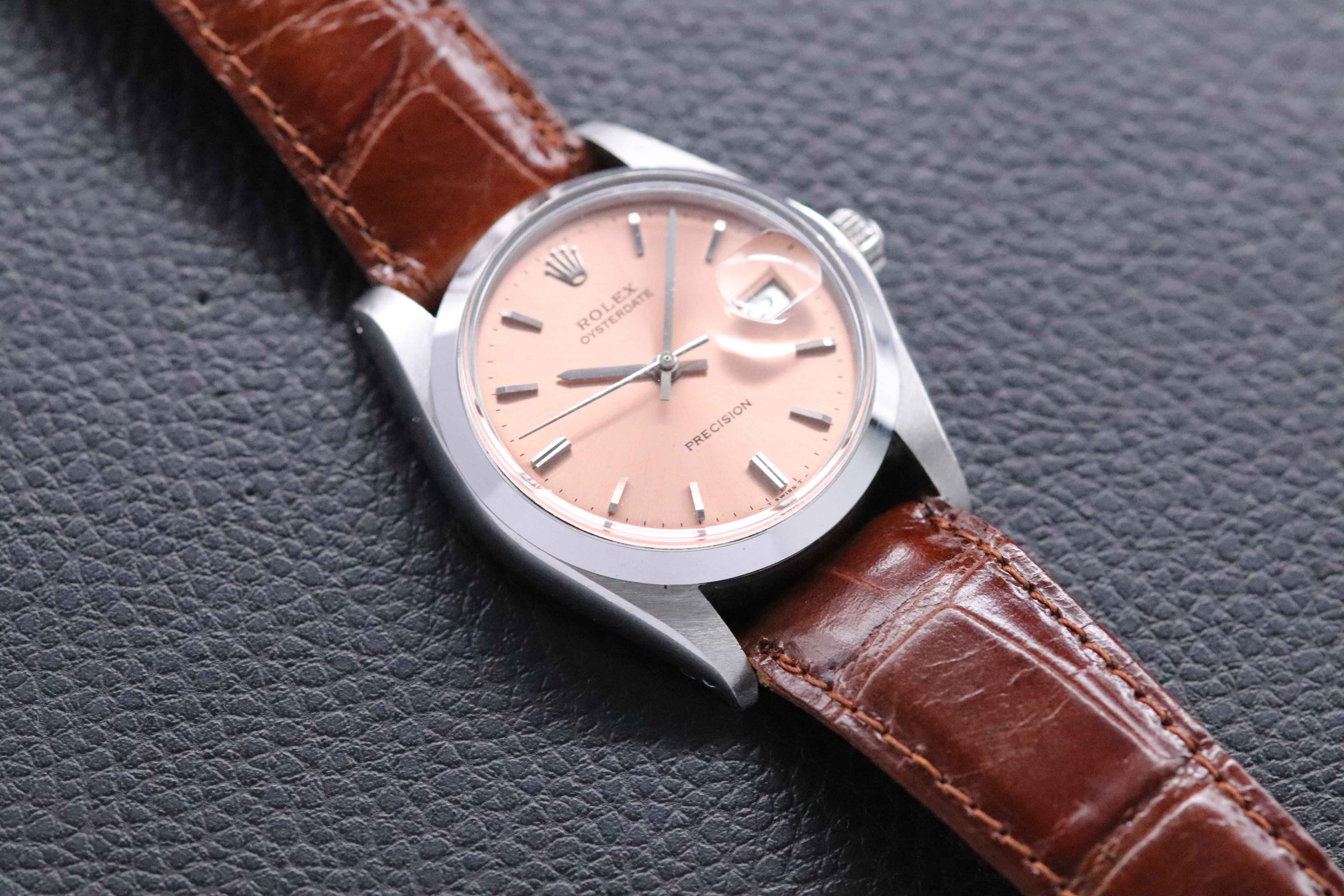 Rolex Oysterdate 6694 Pink Dial 1980