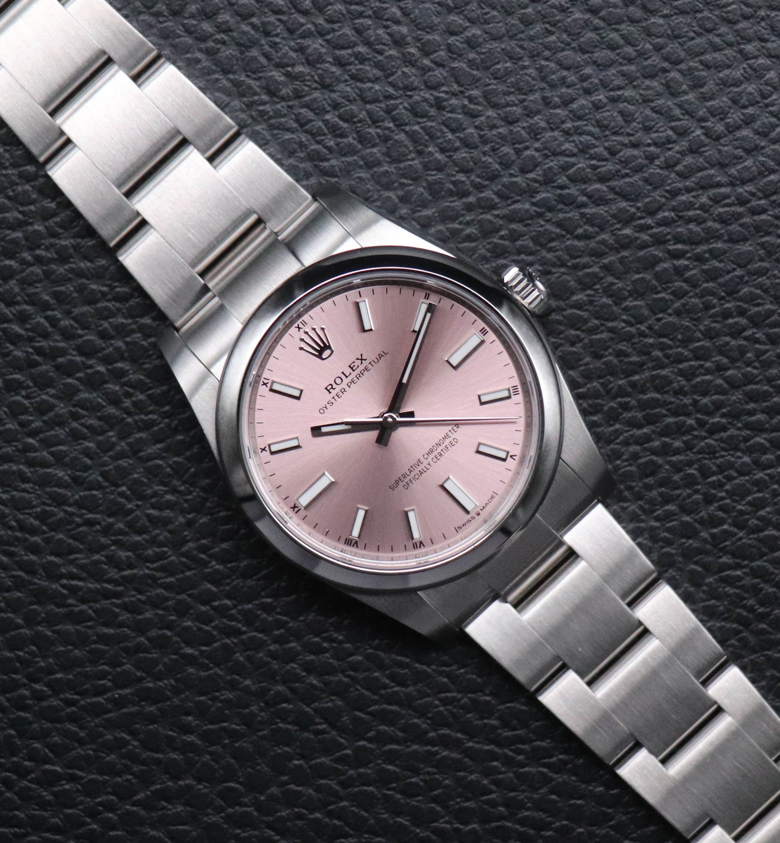 Rolex Oyster Perpetual 124200 Pink Fullset 2025 Box+Papers