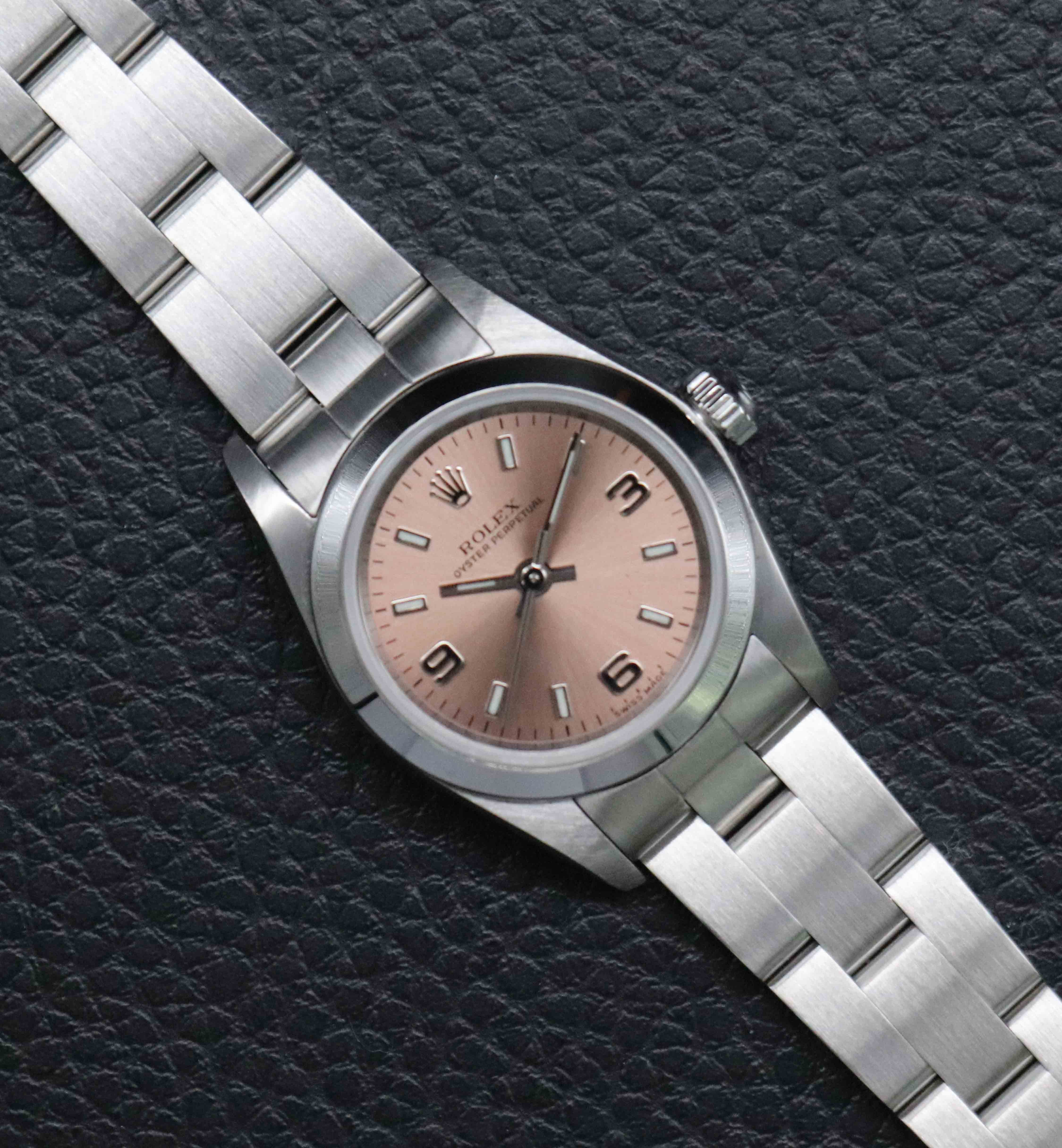 Rolex Oyster Perpetual 76080 Pink Fullset 2003 Box+Papers