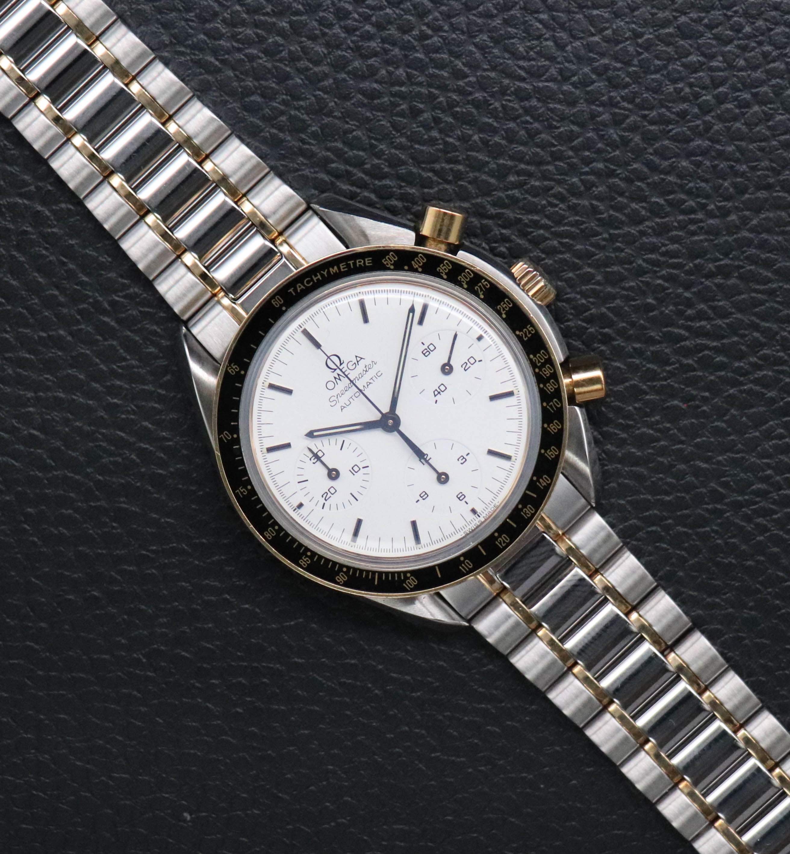 Omega Speedmaster Reduced 3310.20 Albino Gold 1996 Papers