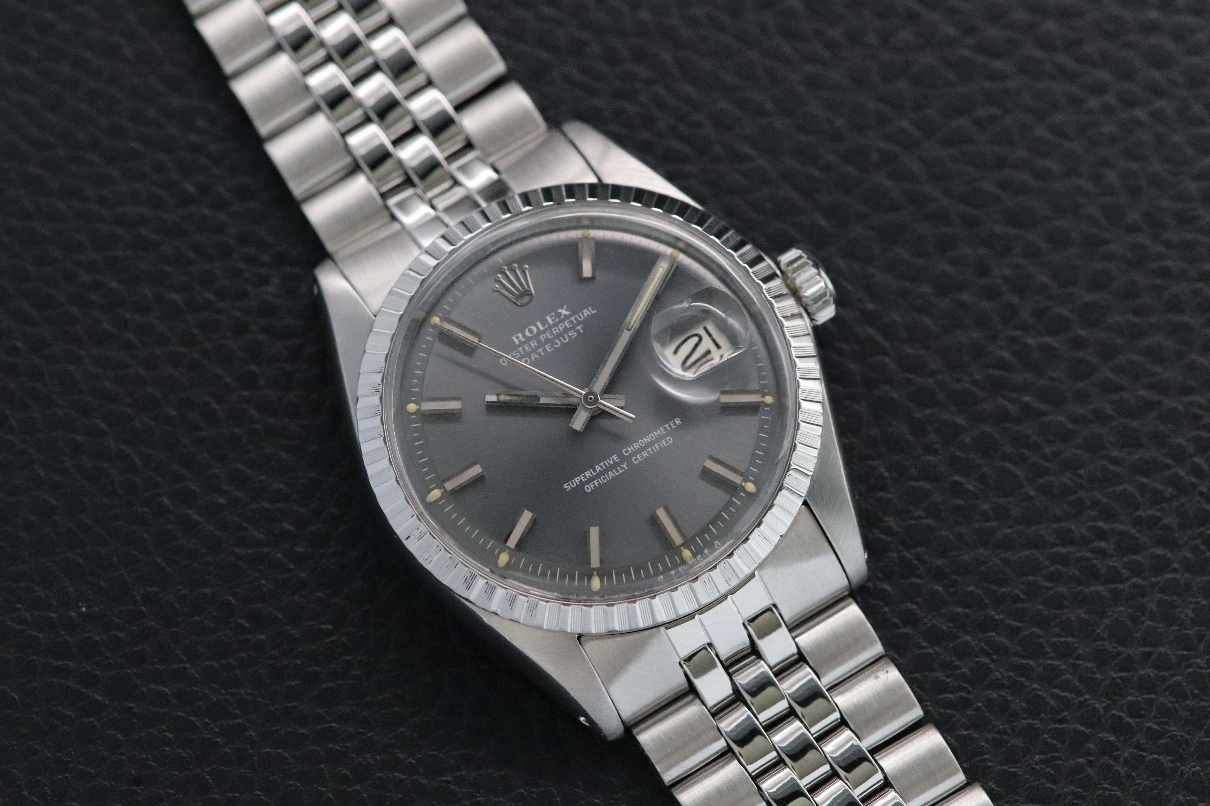 Rolex Datejust 1603 Gray Wide Boy Dial 1972