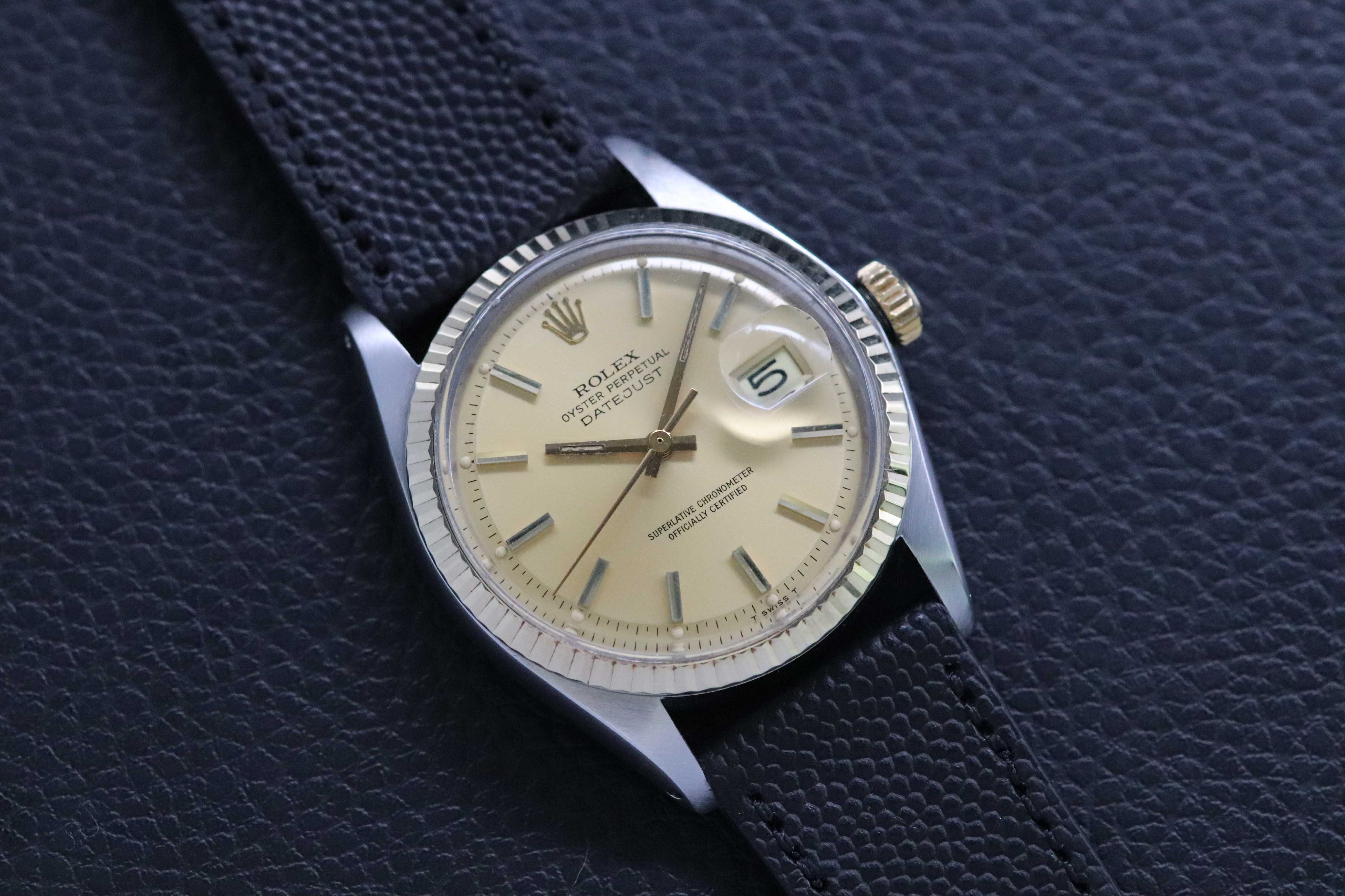 Rolex Datejust 1601 Gold Dial 1977