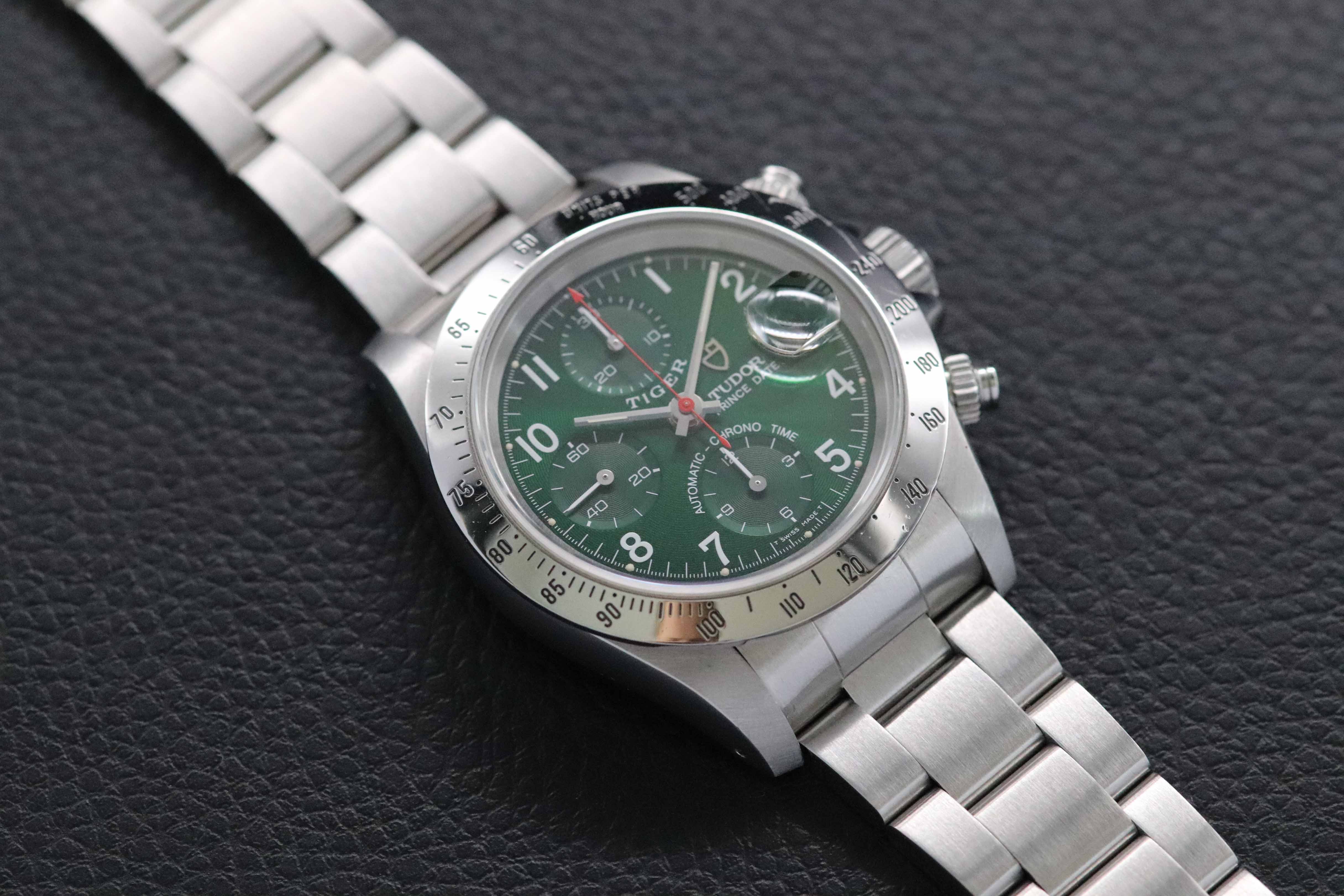Tudor Oysterdate Small Block 79280 Green Dial 1999