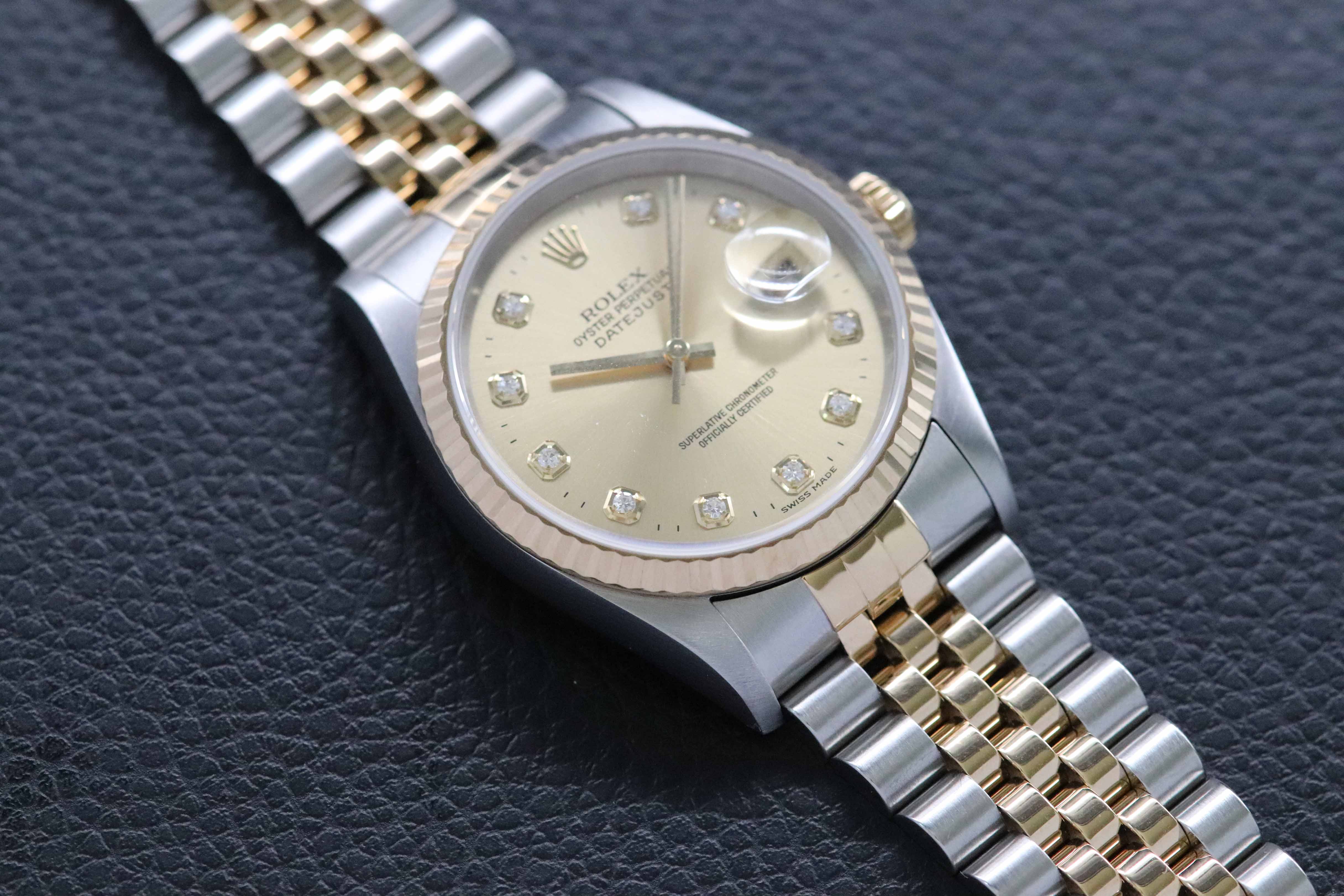 Rolex Datejust 36 16233G Fullset 1997 Box+Papers