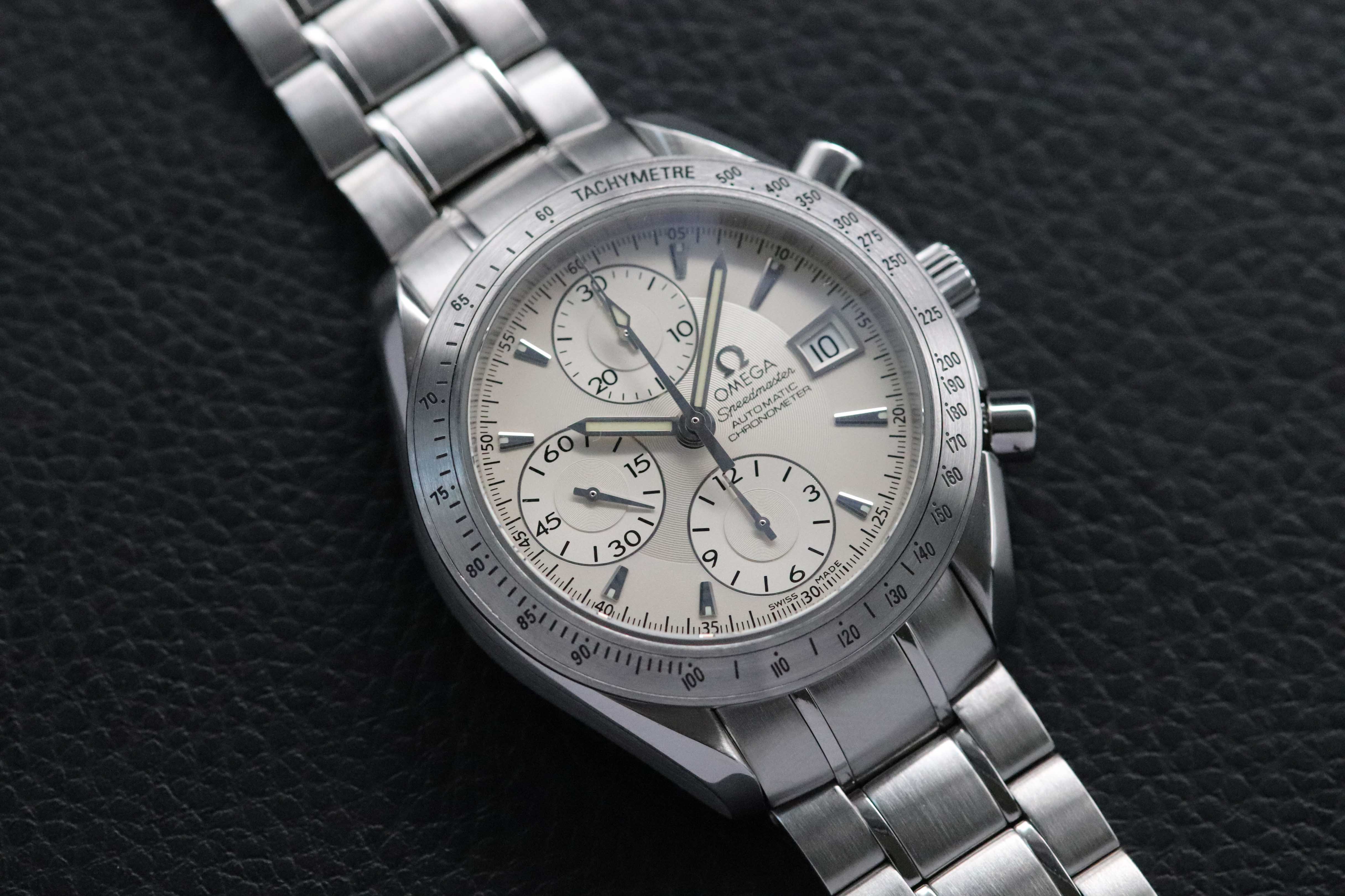Omega Speedmaster Date 3211.30 Silver Dial 2010 Papers