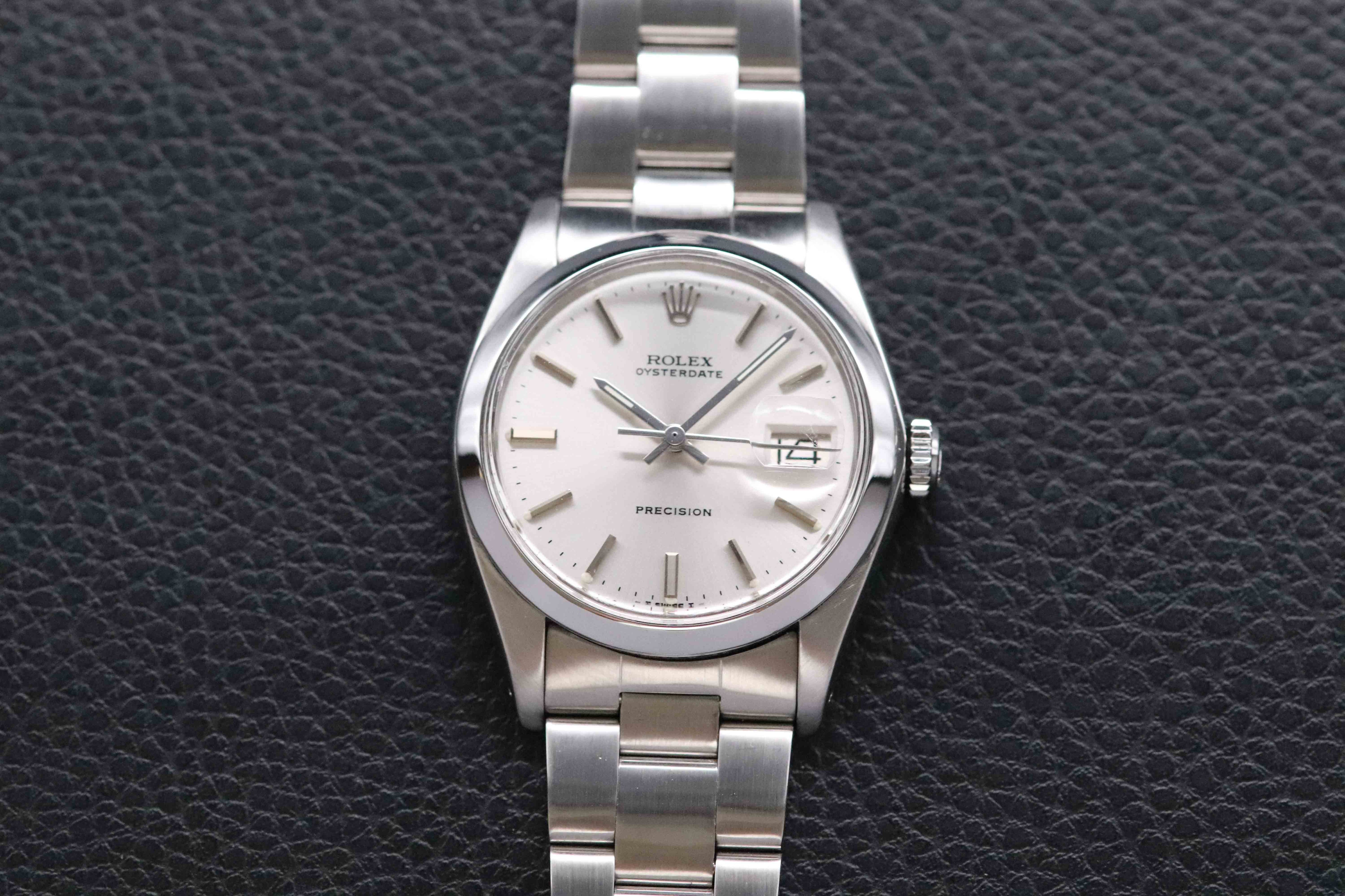 Rolex Oysterdate Precision 6694 Silver Dial 1982