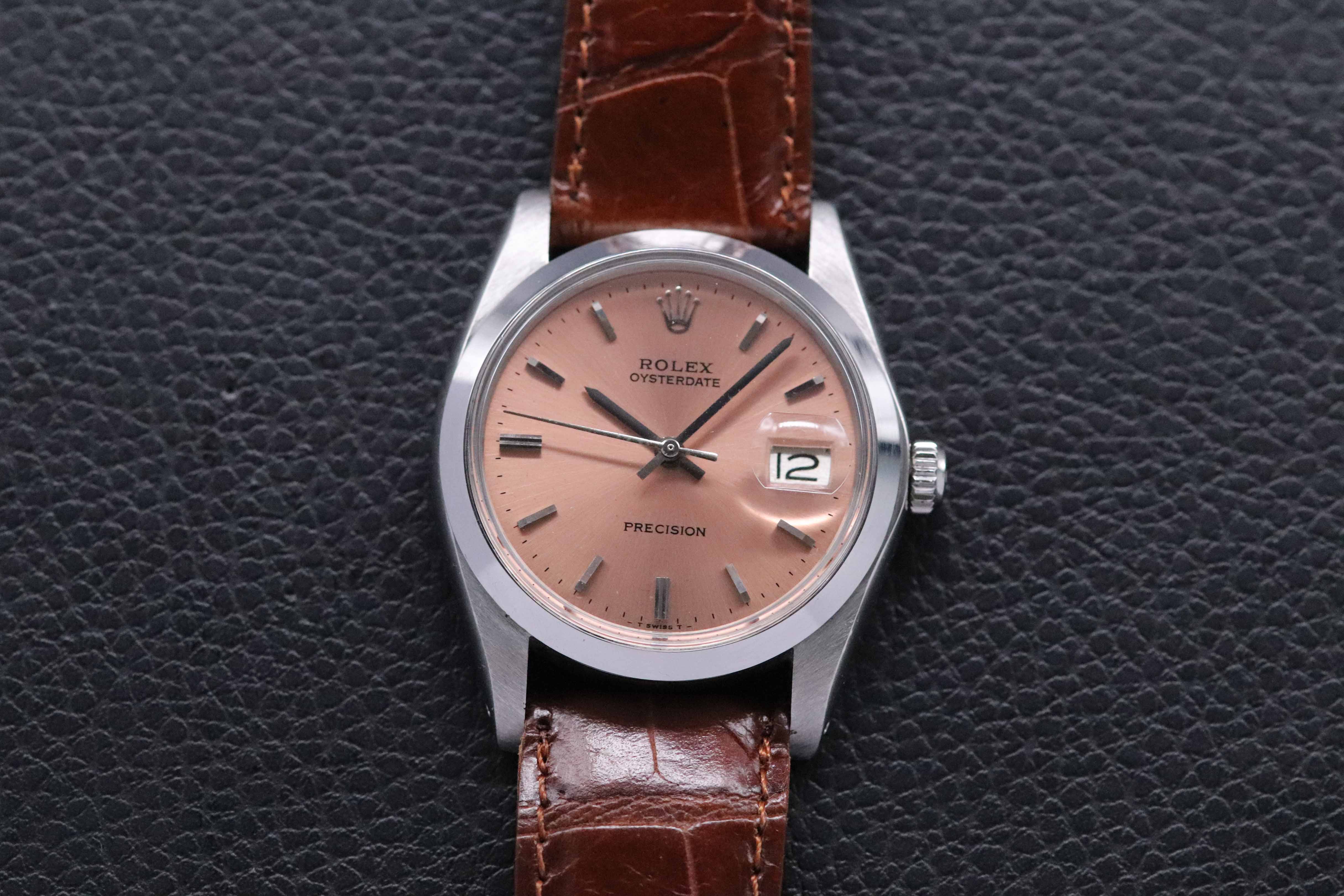 Rolex Oysterdate 6694 Pink Dial 1980