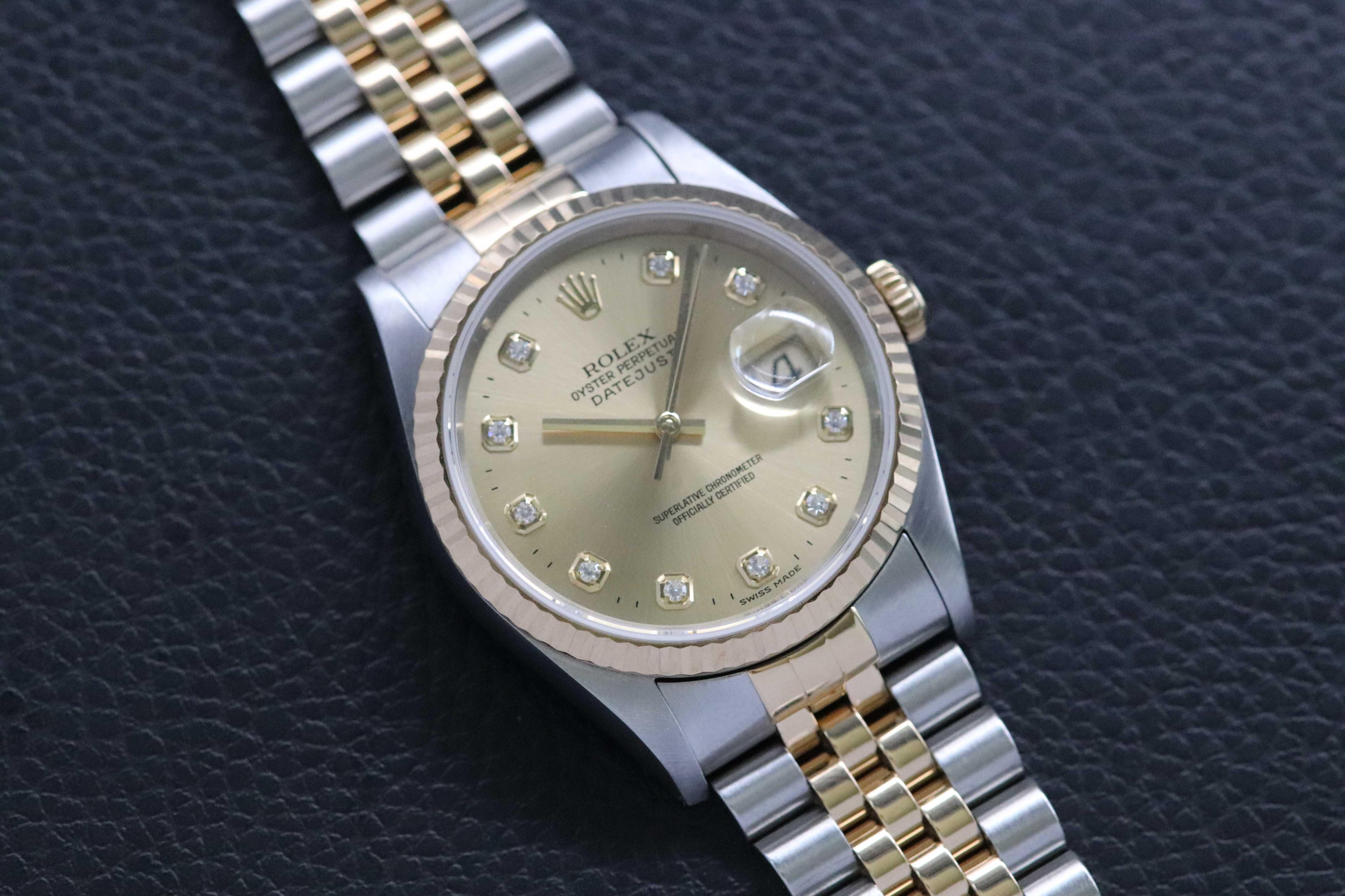 Rolex Datejust 36 16233G Fullset 1997 Box+Papers
