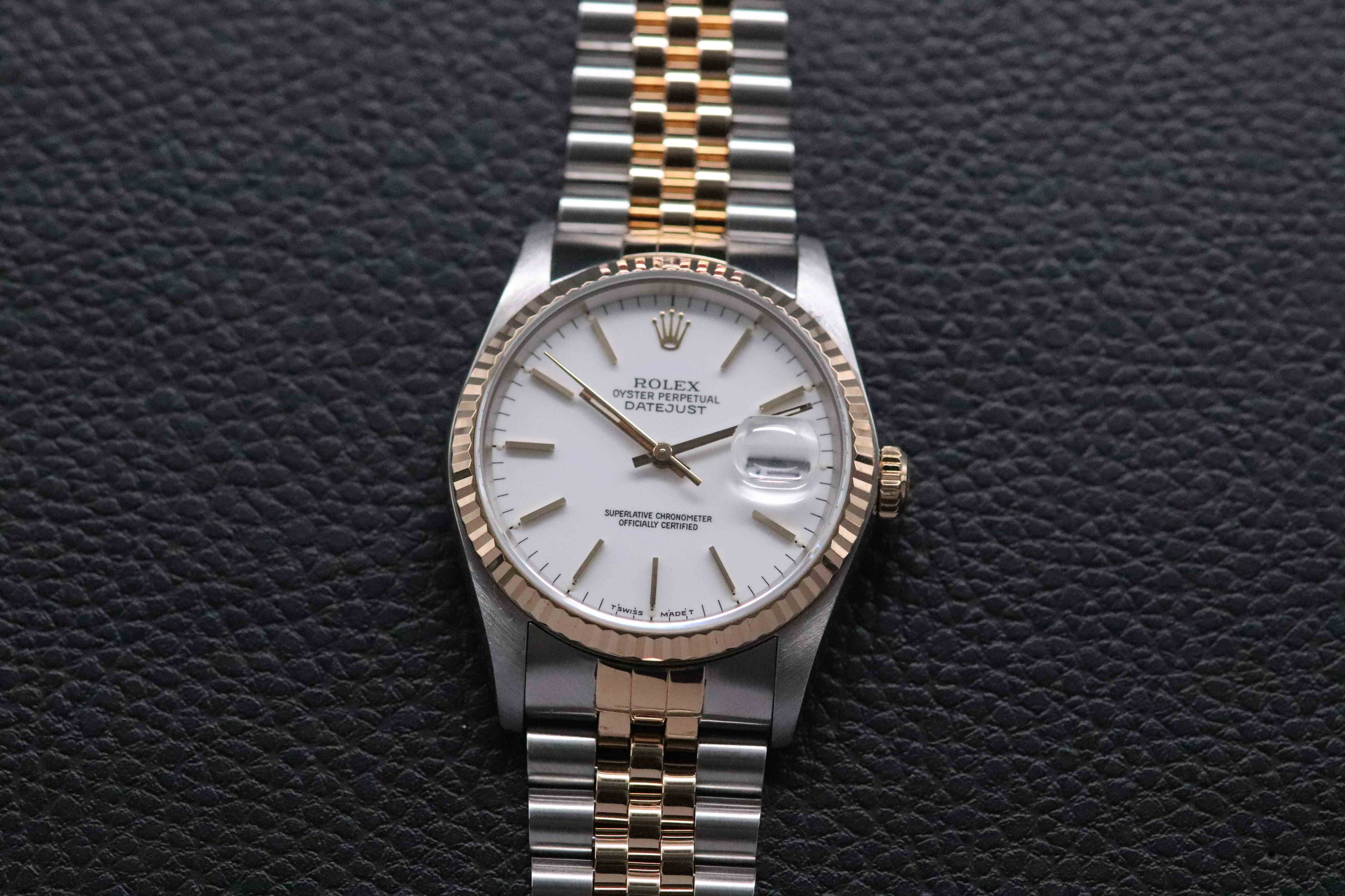Rolex Datejust 16233 White Dial 1988