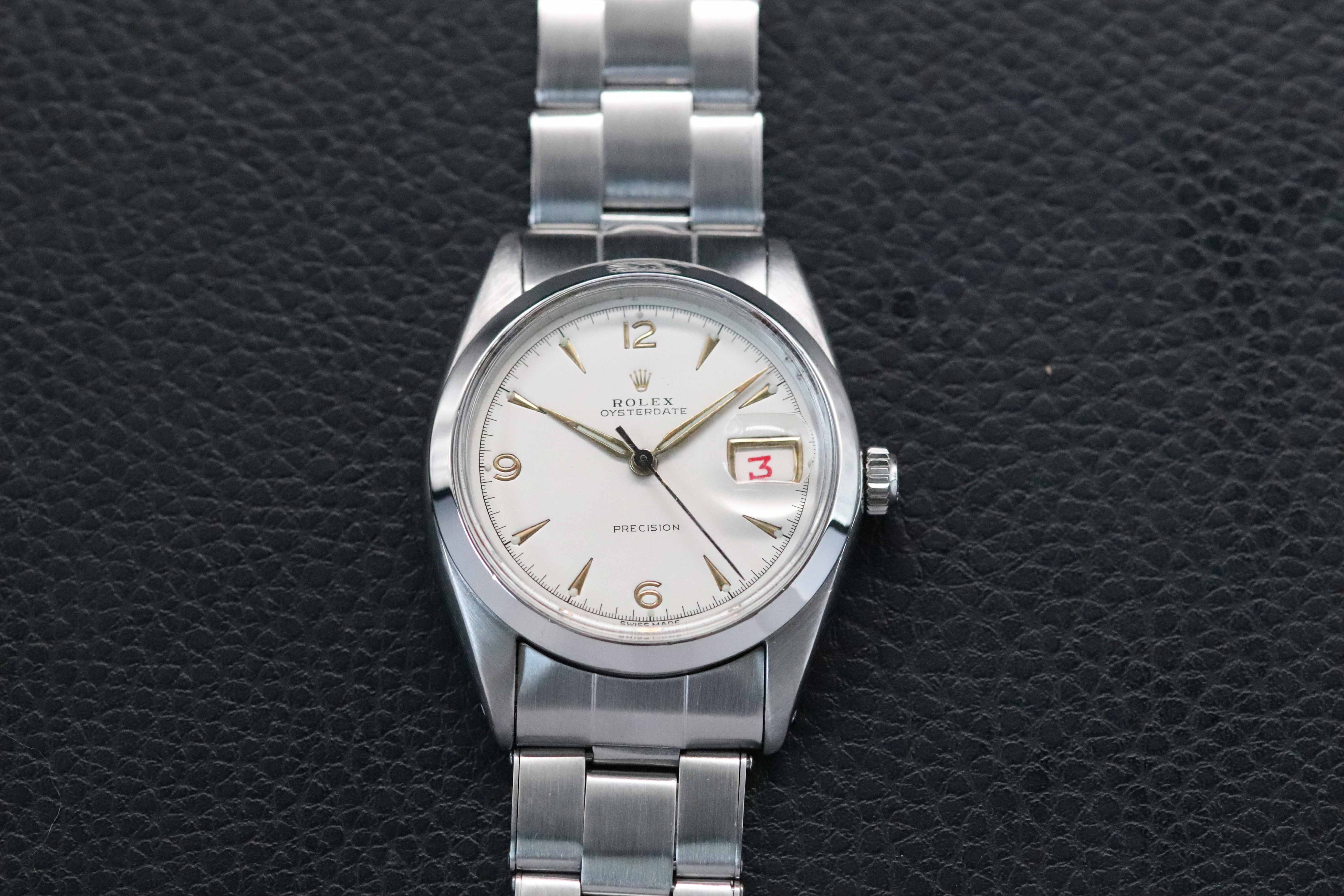 Rolex Oysterdate Precision 6694 Silver Dial 1970