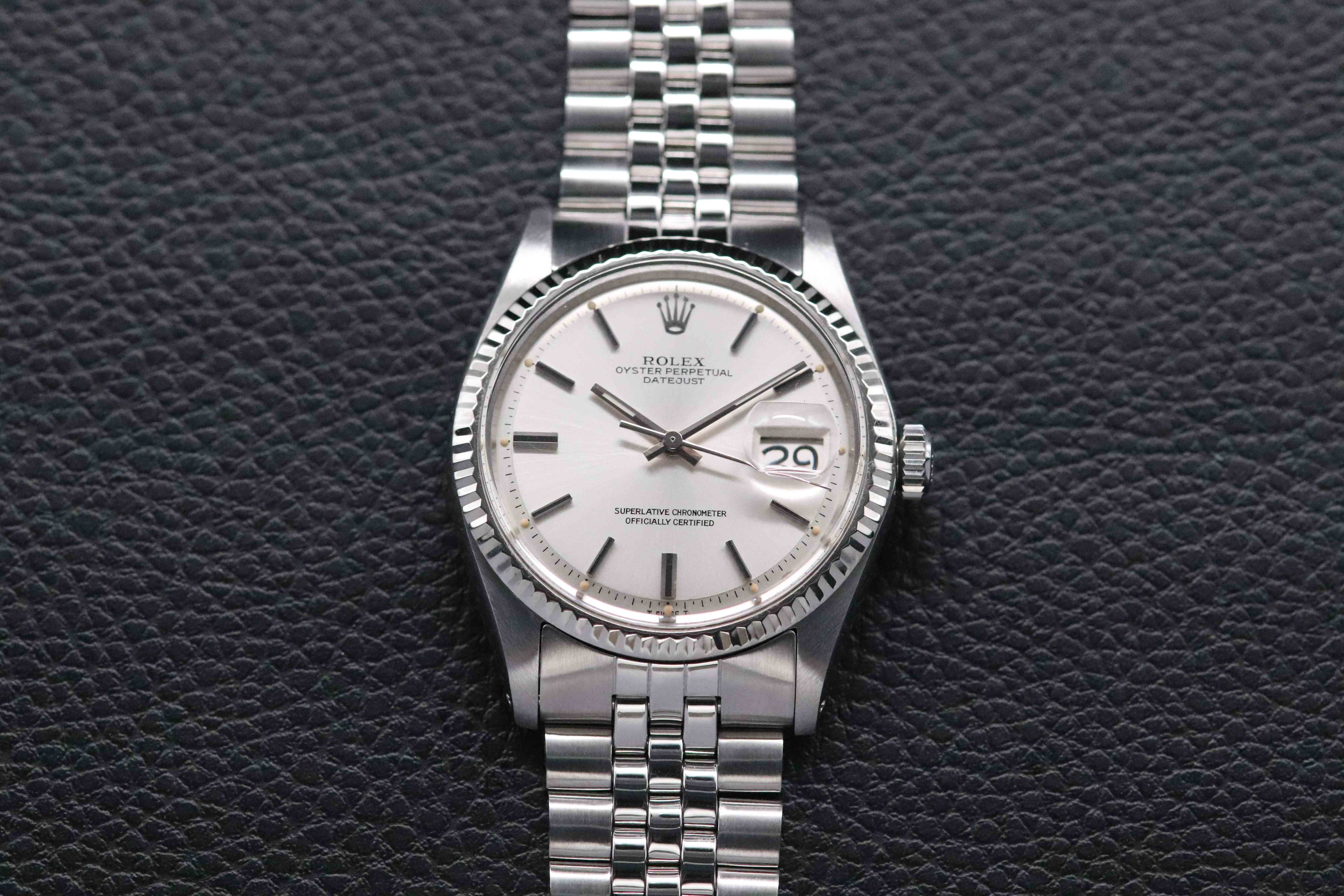 Rolex Datejust 1601 Silver Dial 1970