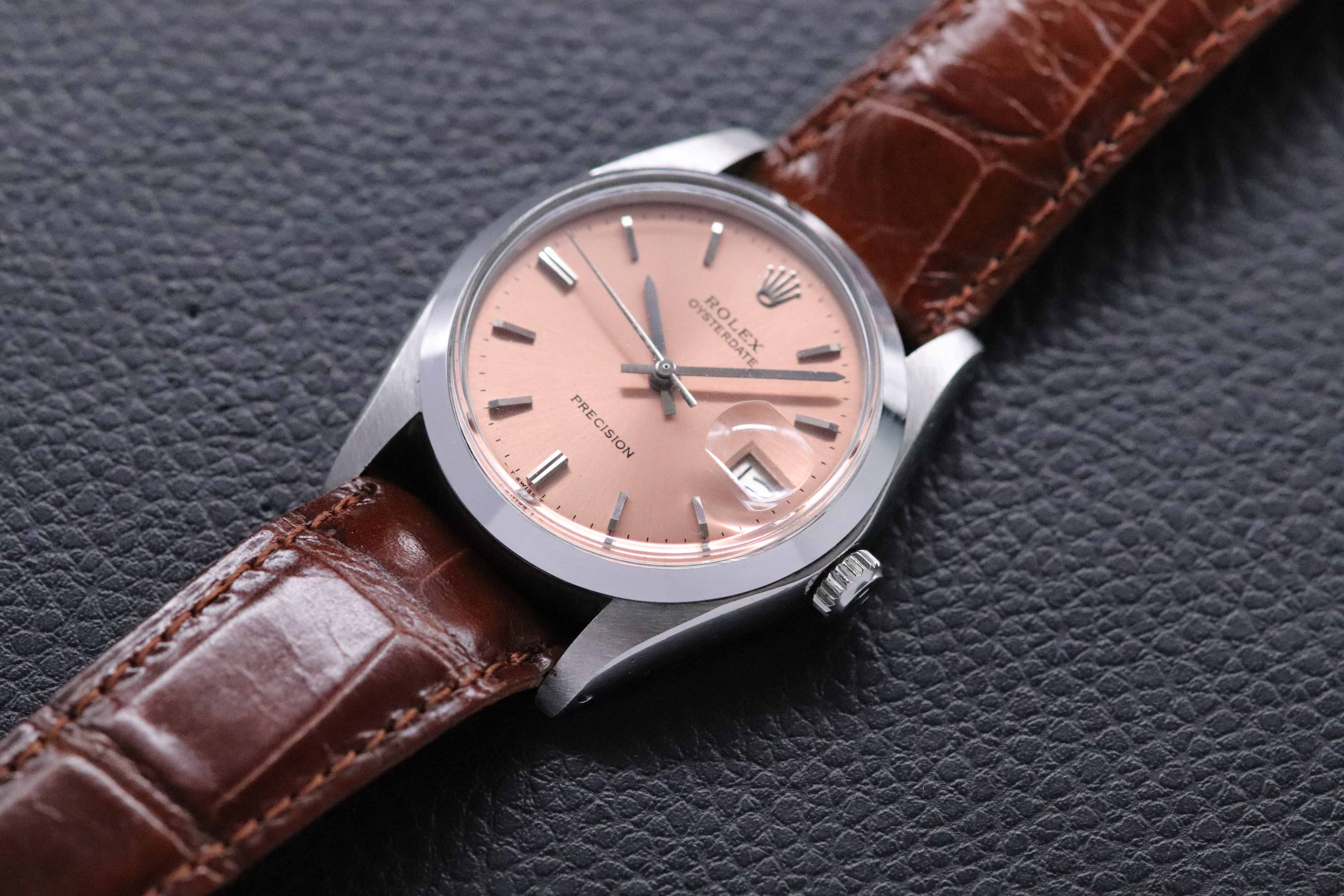 Rolex Oysterdate 6694 Pink Dial 1980
