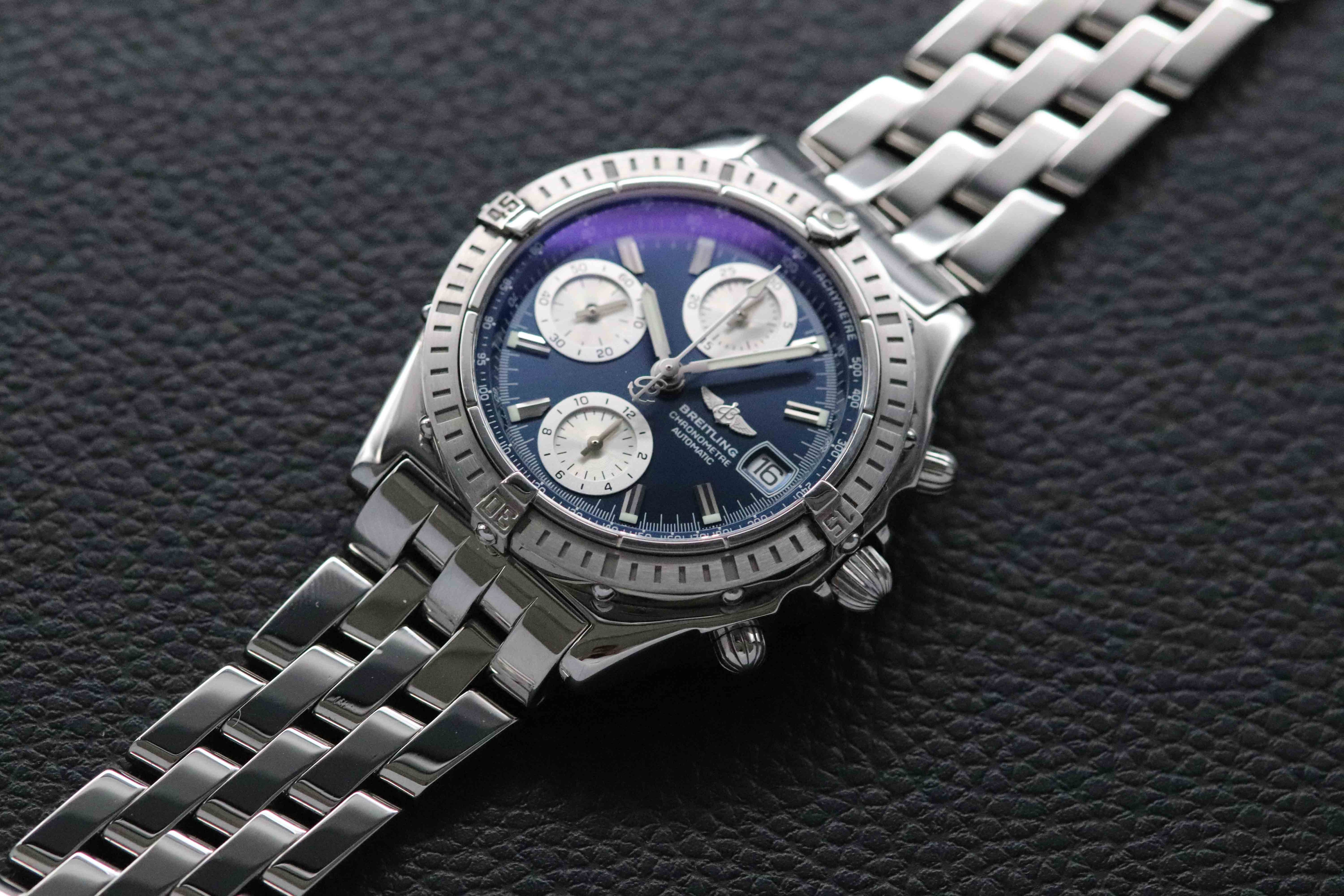 Breitling Chronomat A13352 Blue Dial 2005