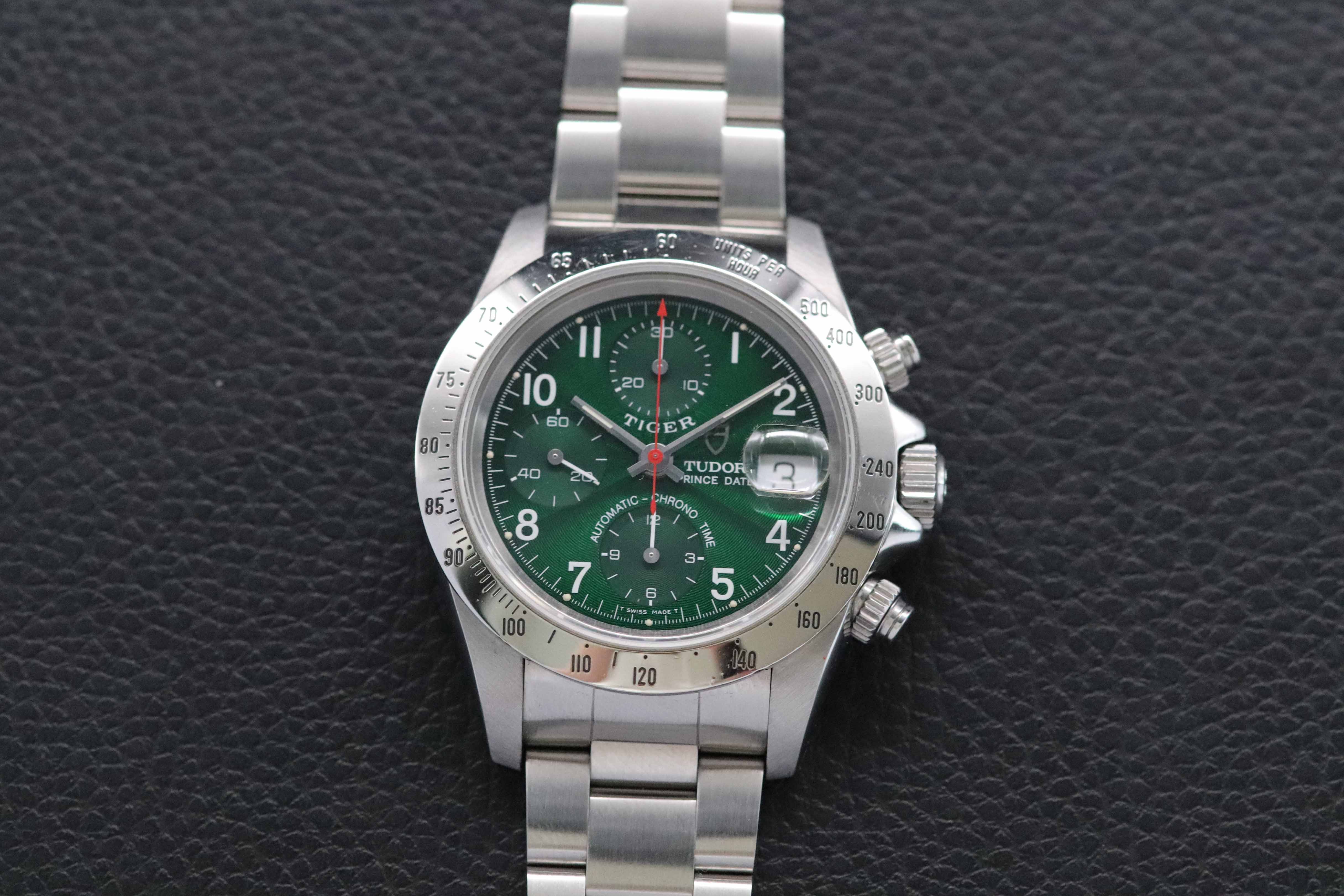 Tudor Oysterdate Small Block 79280 Green Dial 1999