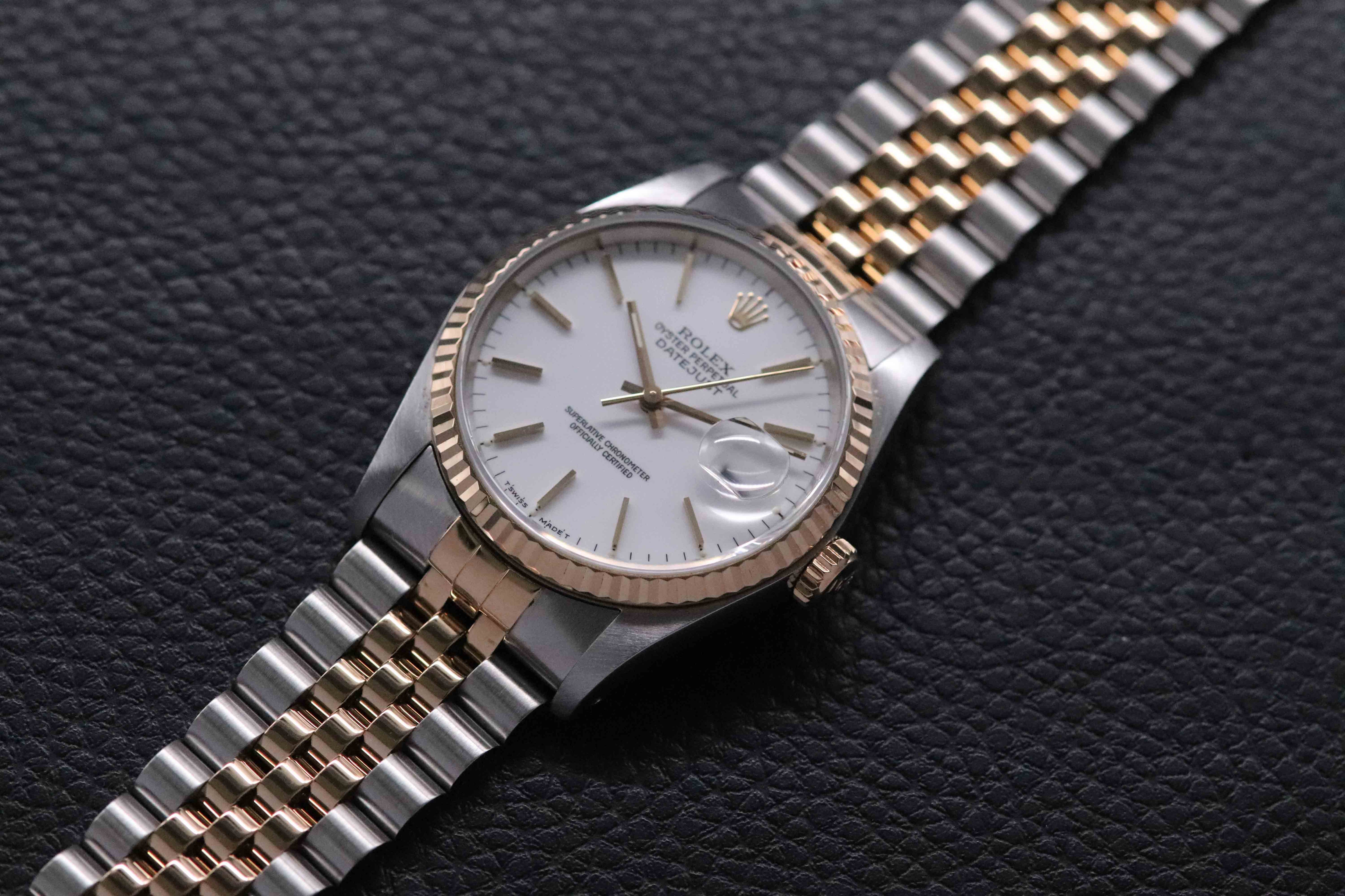 Rolex Datejust 16233 White Dial 1988