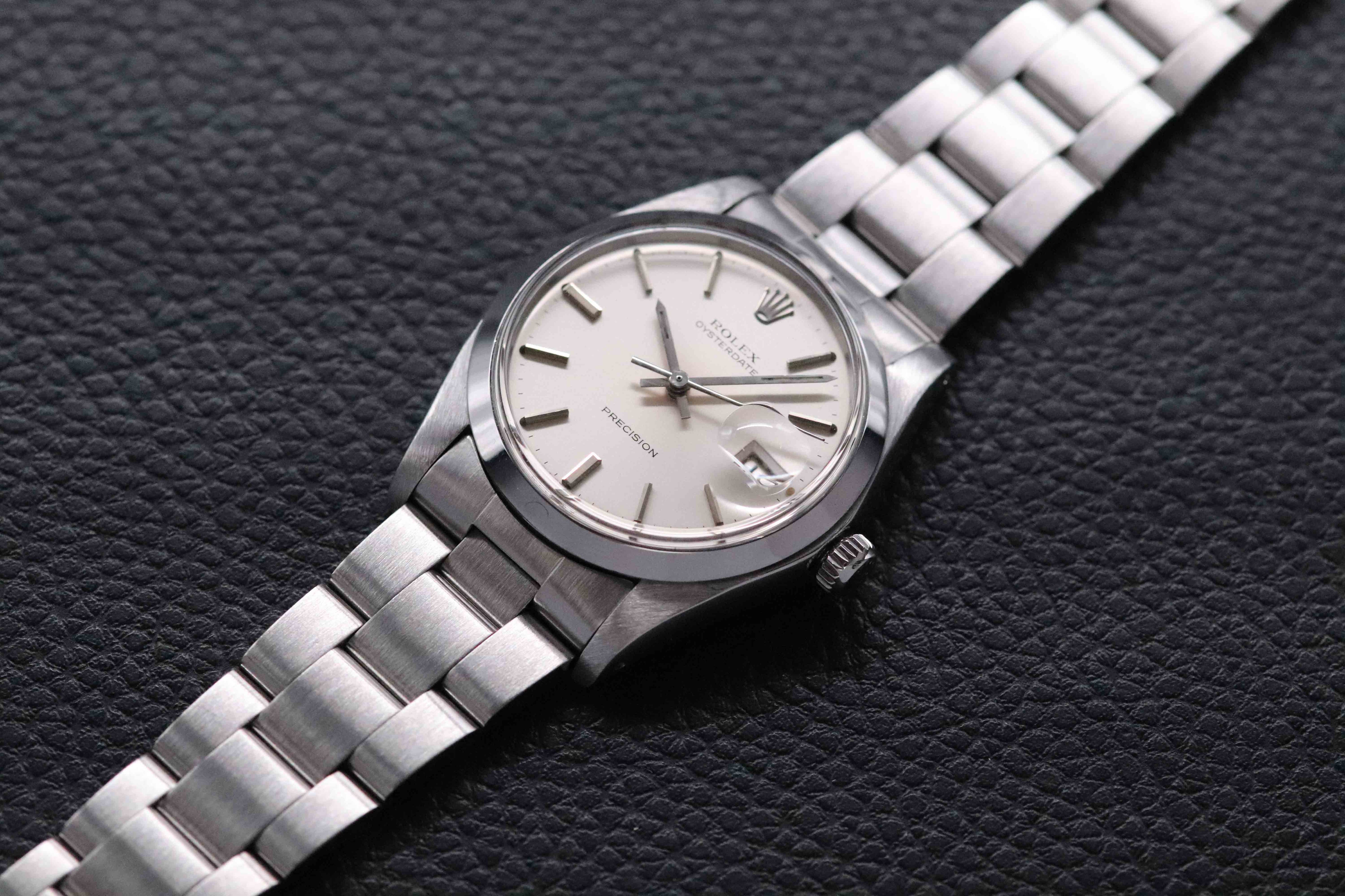 Rolex Oysterdate Precision 6694 Silver Dial 1981
