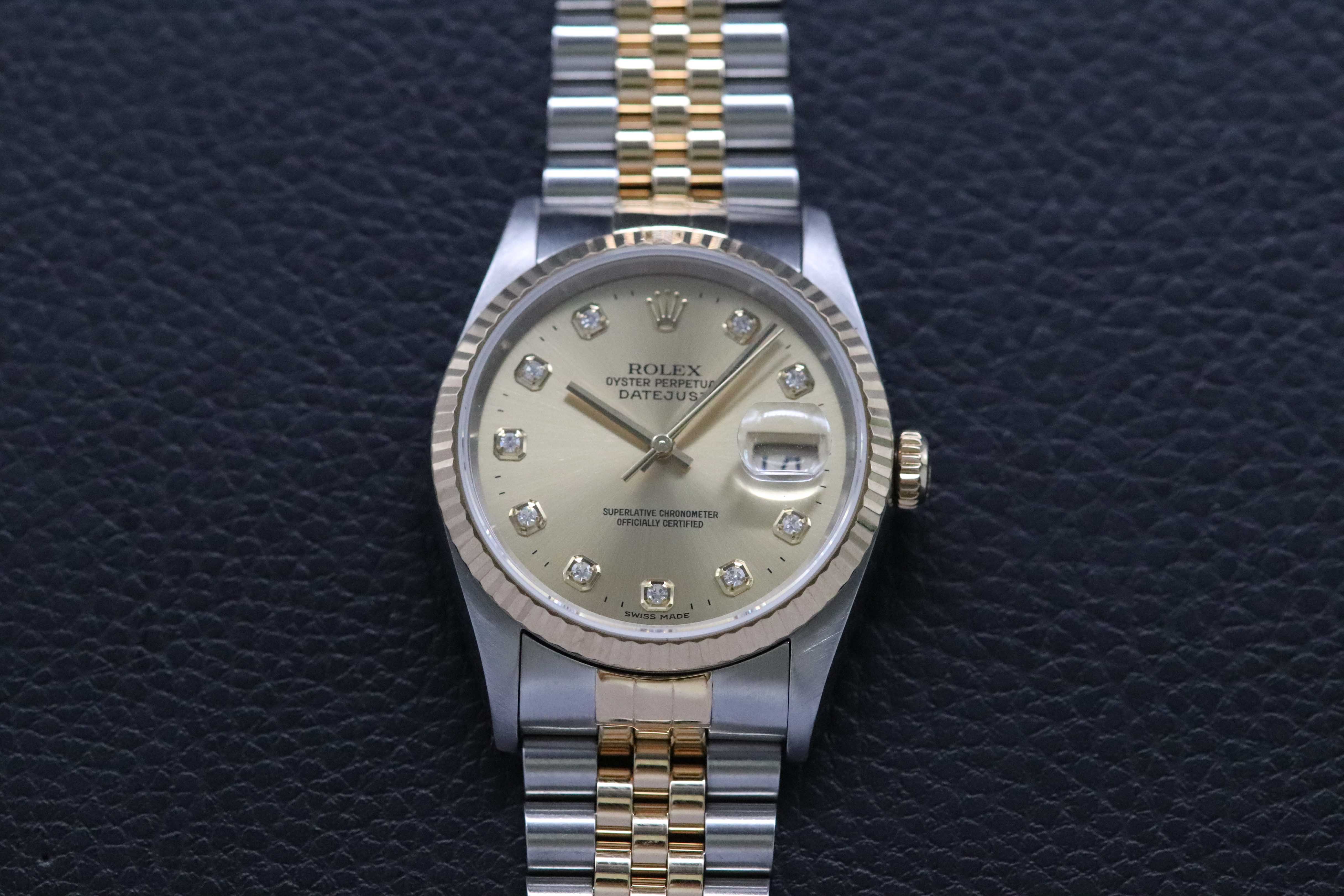 Rolex Datejust 36 16233G Fullset 1997 Box+Papers