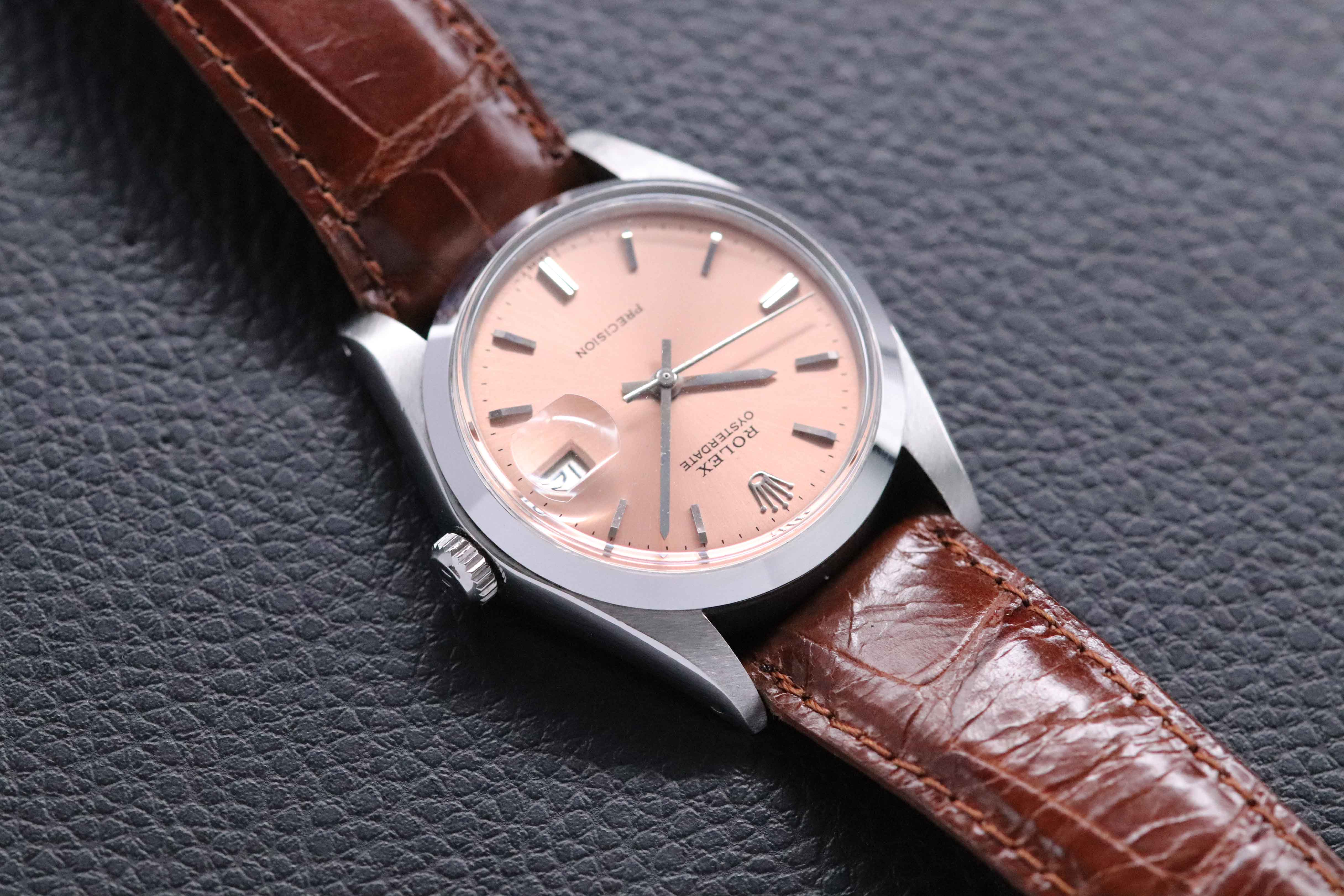 Rolex Oysterdate 6694 Pink Dial 1980