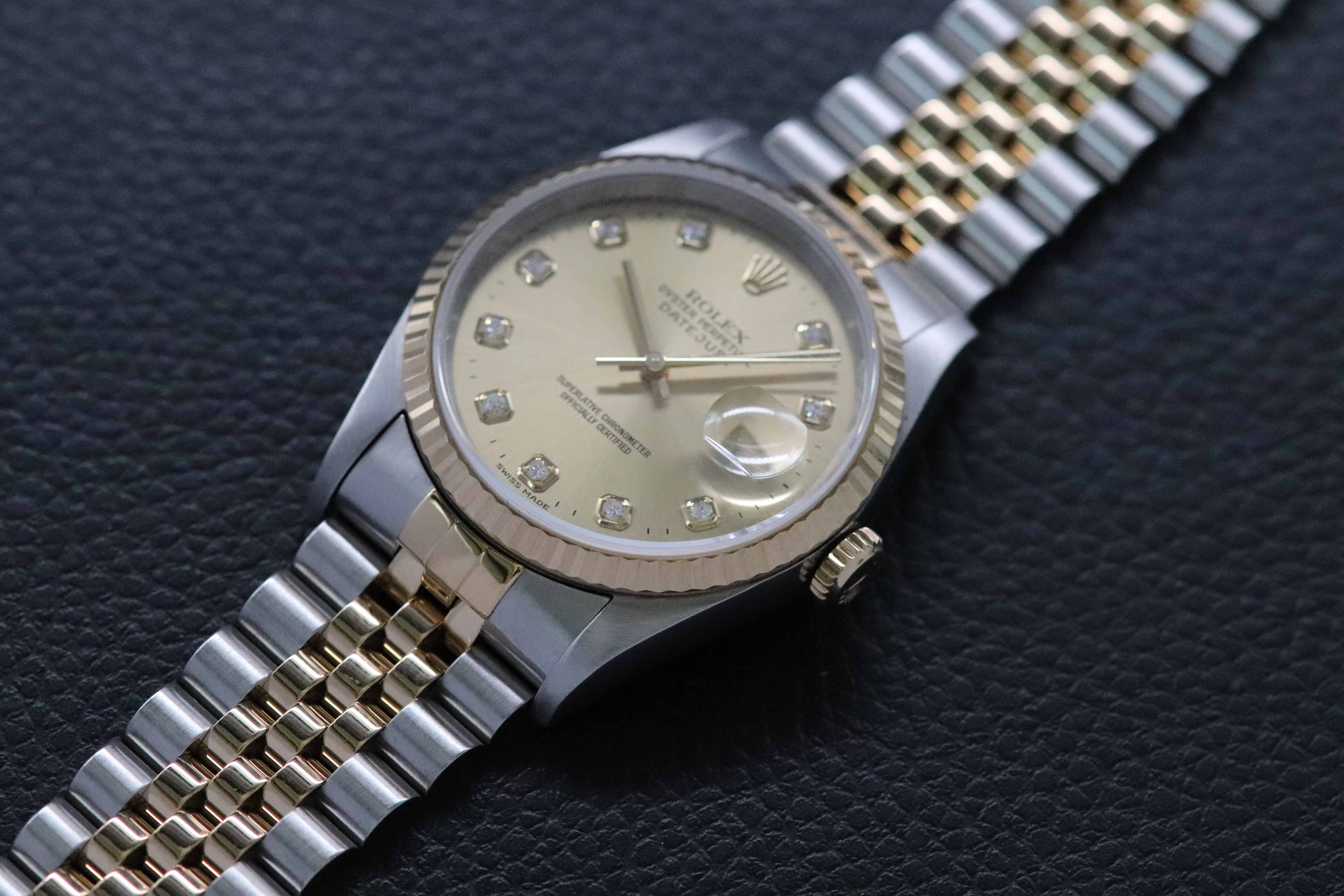 Rolex Datejust 36 16233G Fullset 1997 Box+Papers