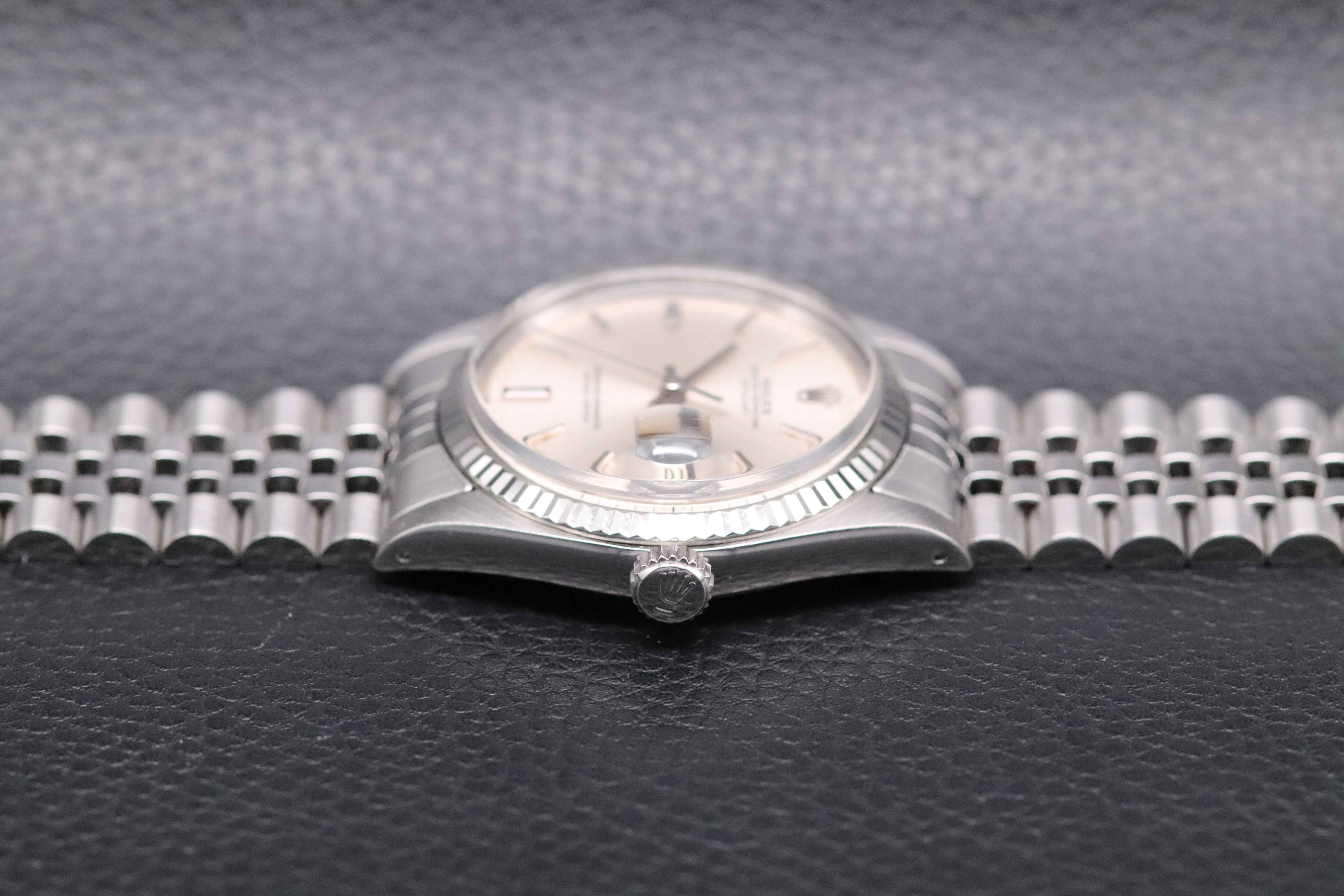 Rolex Datejust 1601 Silver 1972 No Lume Dial