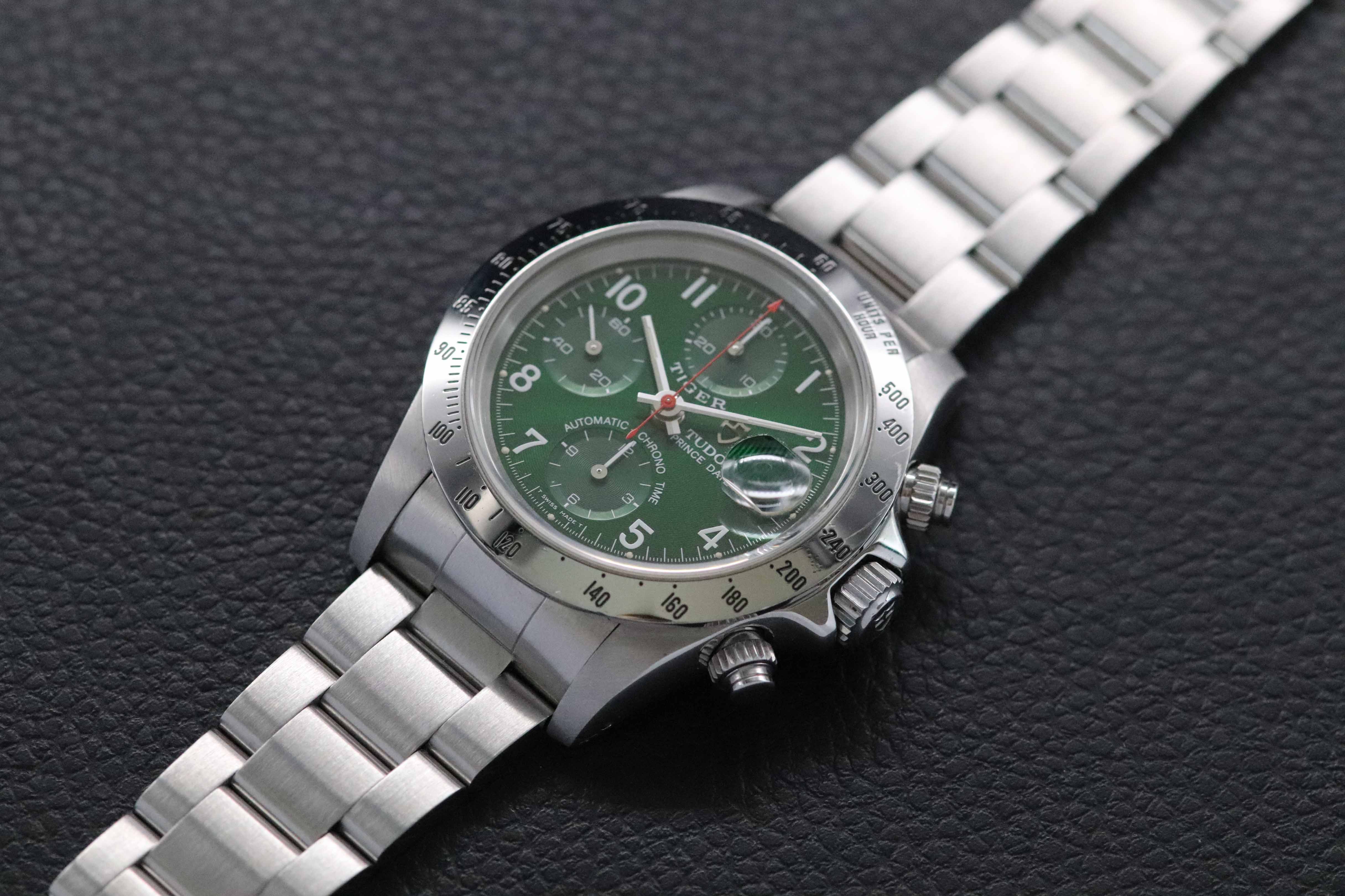 Tudor Oysterdate Small Block 79280 Green Dial 1999