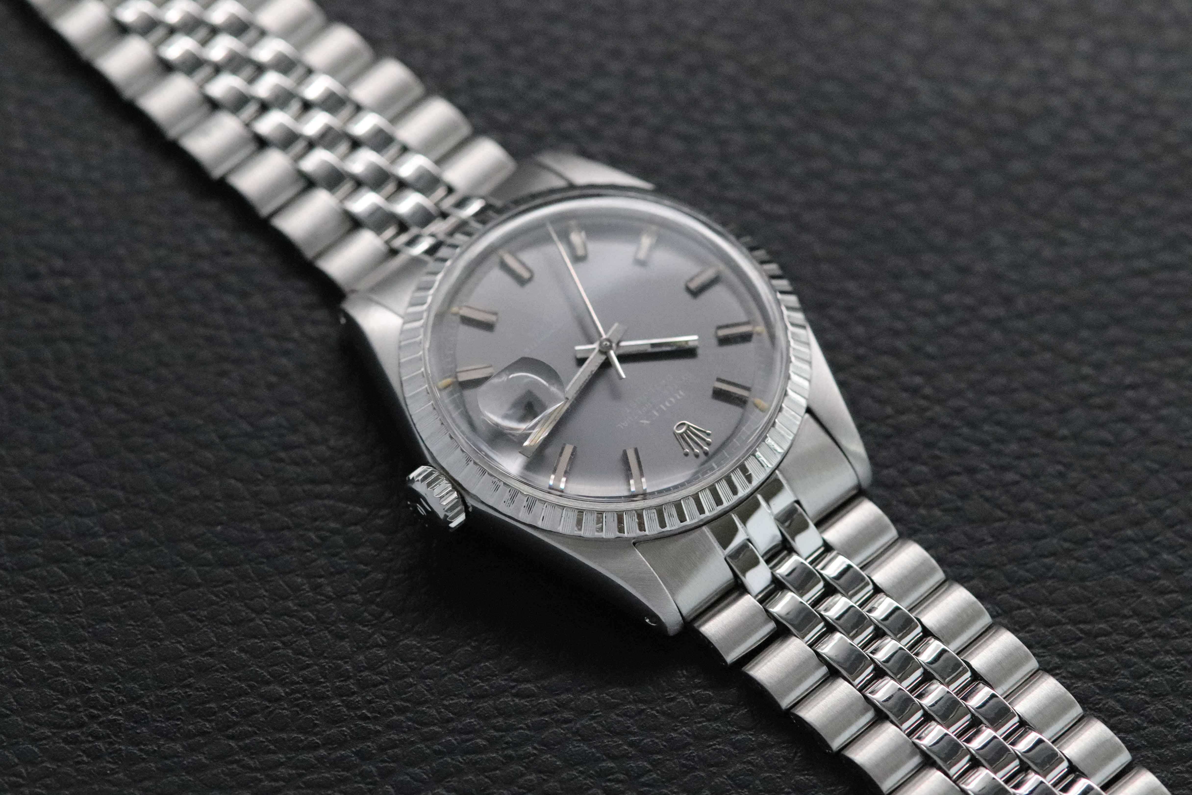 Rolex Datejust 1603 Gray Wide Boy Dial 1972