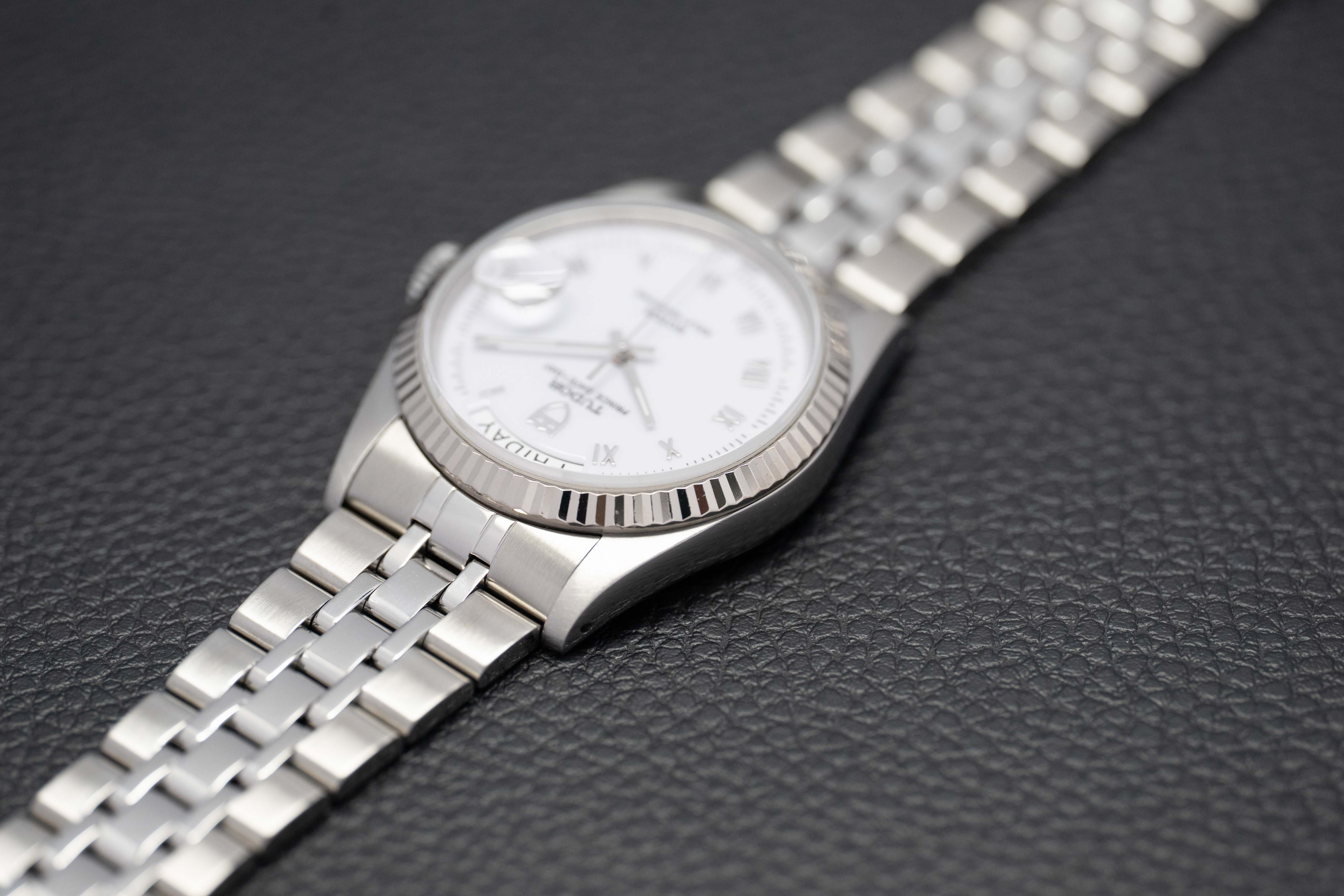 Tudor Prince Date-Day 76214 White Dial 2007