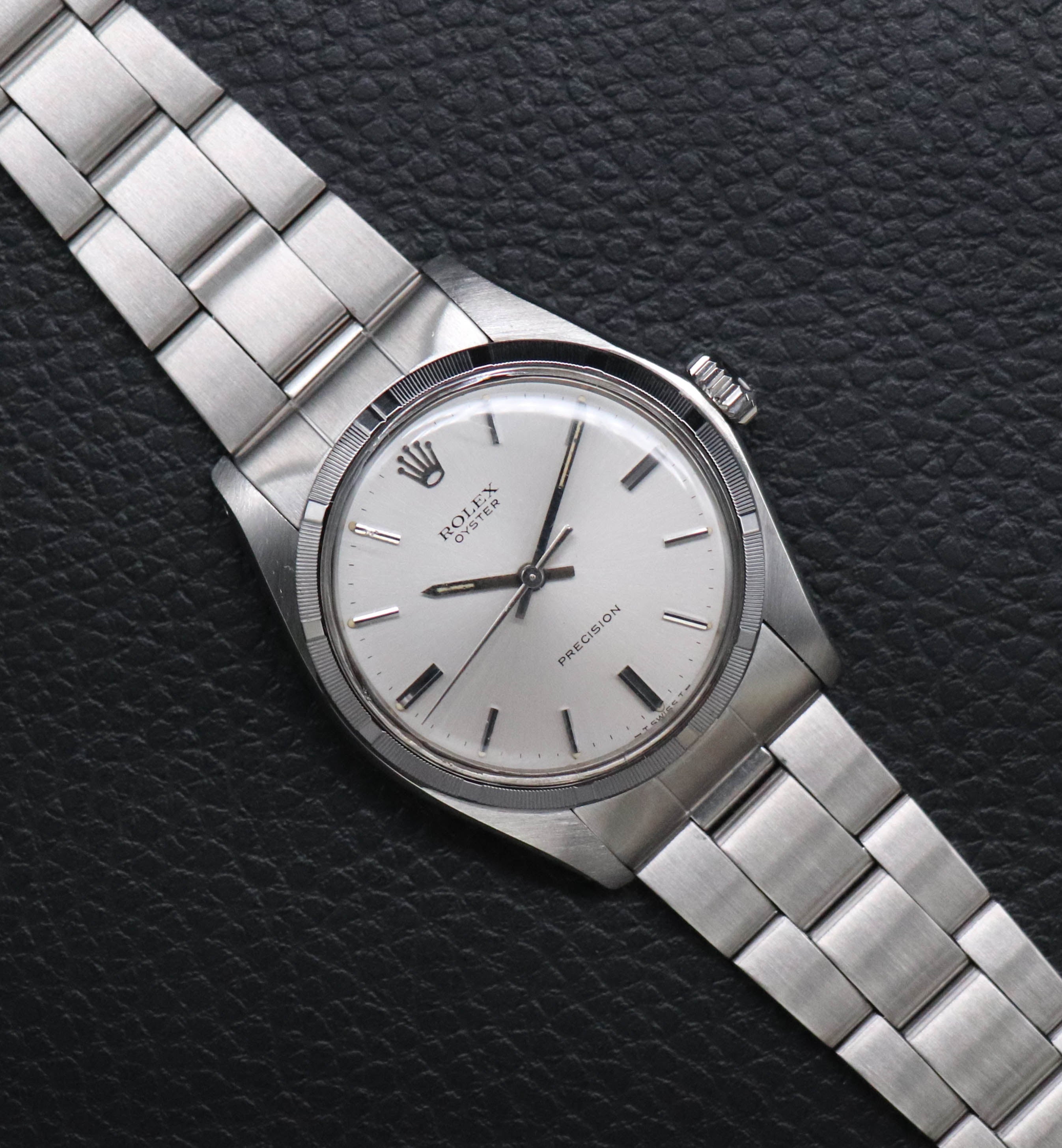 Rolex Oyster Precision 6427 Silver Fullset 1976 Box+Papers