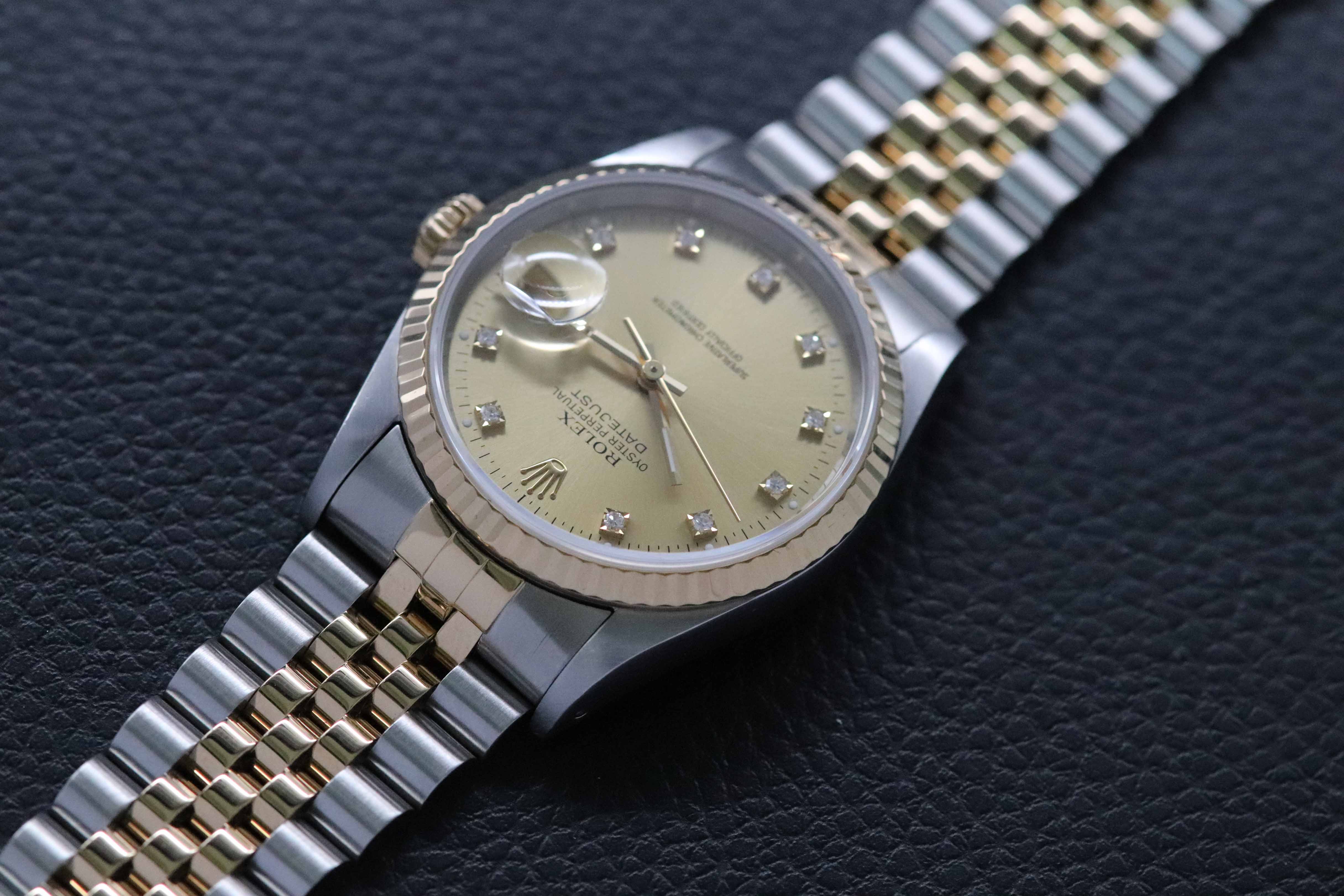Rolex Datejust 36 16233G Champagne Dial 1993