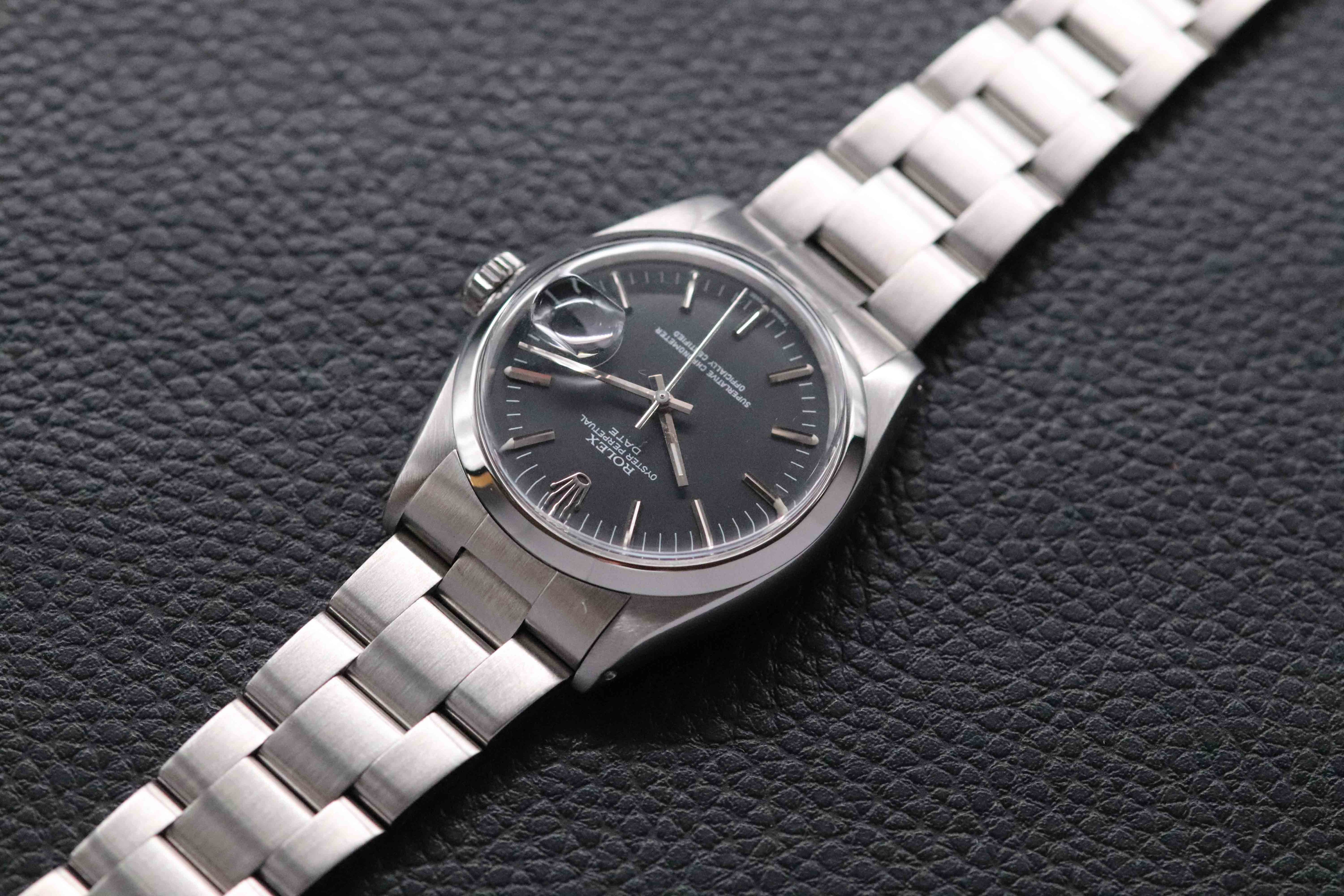 Rolex Date 1500 Black Dial 1969